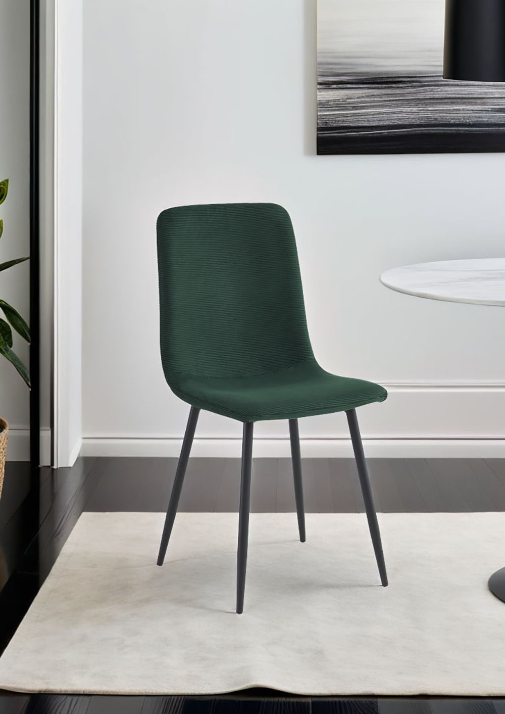 HELA 4-Fußstuhl »LEIPZIG« (Set) 2 Stk.4-Fuß,Rundrohrgestell konisch,Cordoptik,Sitzschale gespolstert