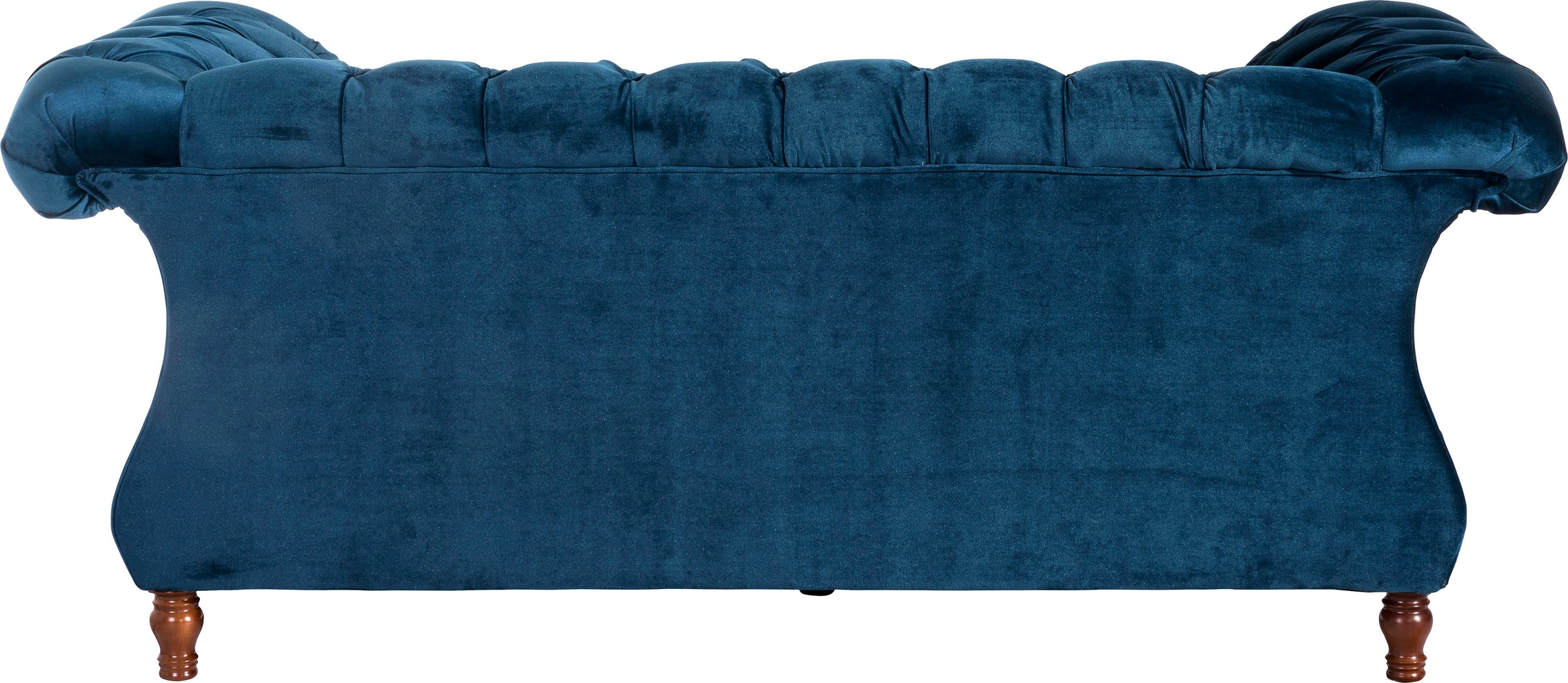 Max Winzer® Chesterfield-Sofa »Isabelle«, Knopfheftung & gedrechselten Füßen in Buche Nussbaum, Breite 200 cm