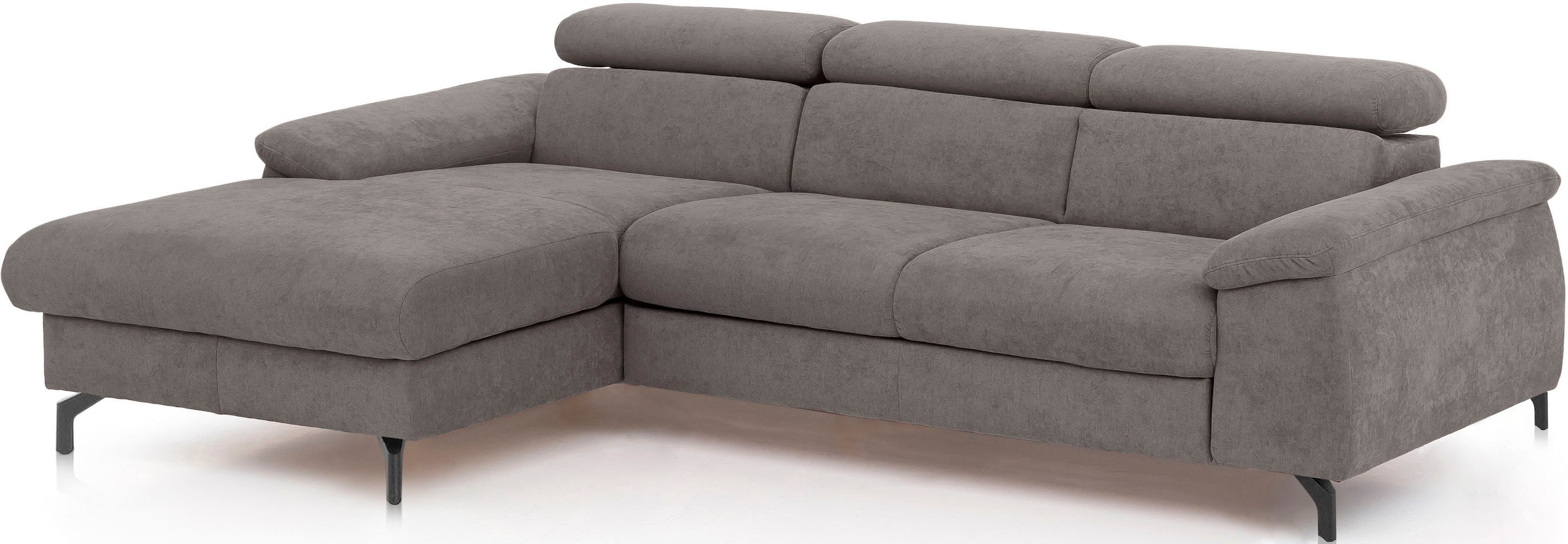 COTTA Polstergarnitur »Kitty L-Form, B: 242 bzw. 100 cm (Set: Ecksofa & Hocker)« Set,  mit Kopfteilverstellung, optional Bettfunktion & Bettkasten