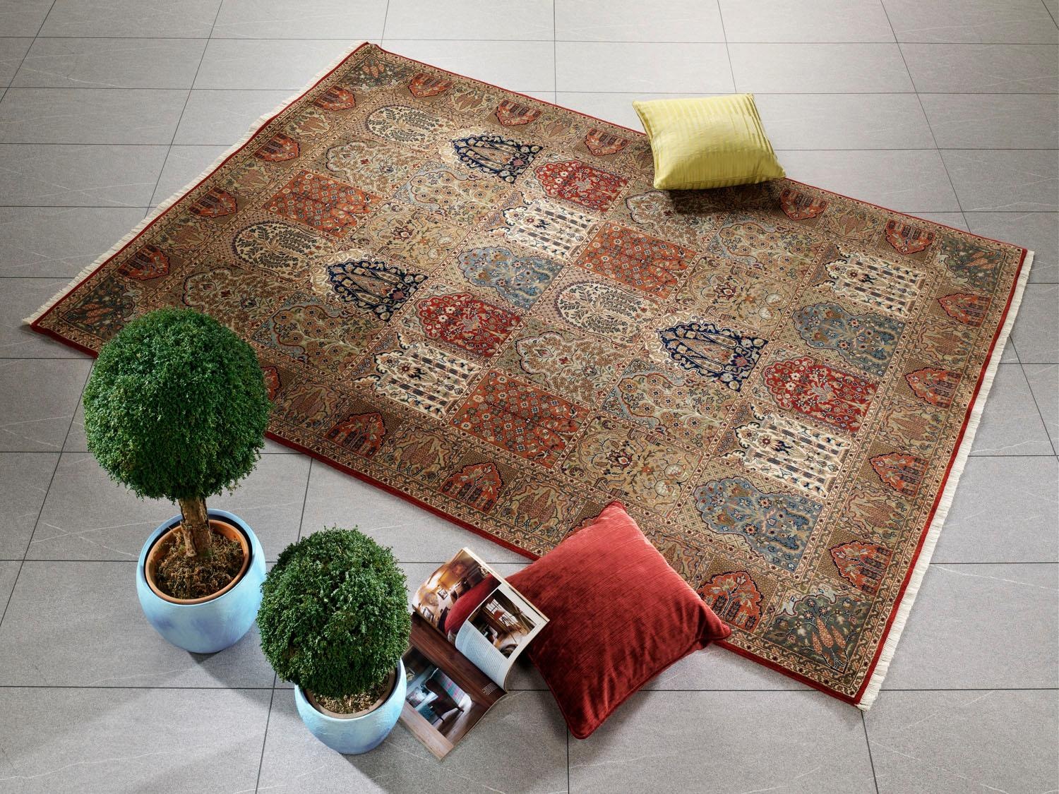 OCI DIE TEPPICHMARKE Läufer »Sonam Bakhtyari« rechteckig 6 mm Höhe hochwertig handgeknüpft, mit Fransen, Wohnzimmer