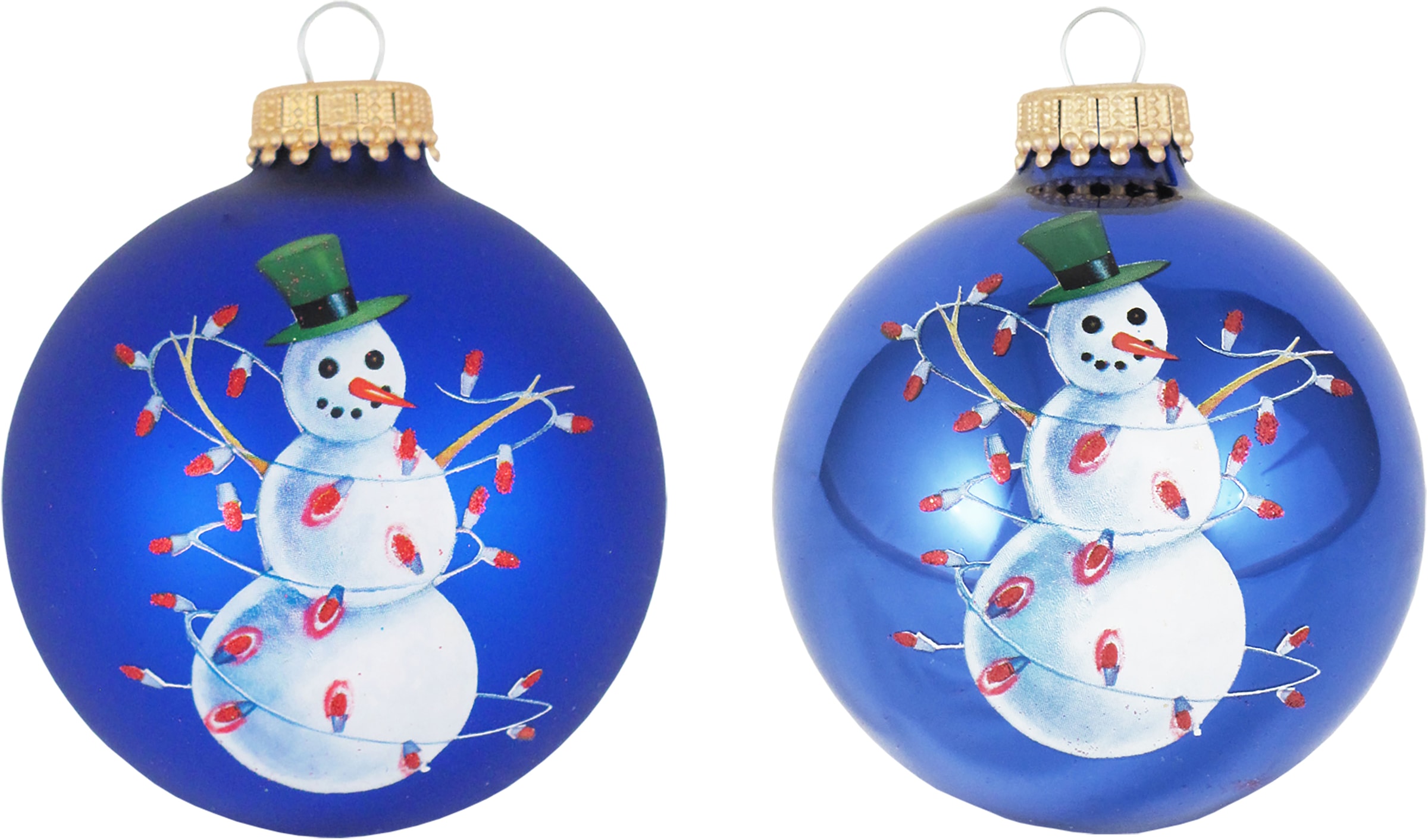 bequem kaufen online Weihnachtsdeko, Christbaumschmuck, St.), (Set, 4 Krebs Glas »CBK00493, Lauscha Schneemann Glas«, Christbaumkugeln mit Weihnachtsbaumkugel