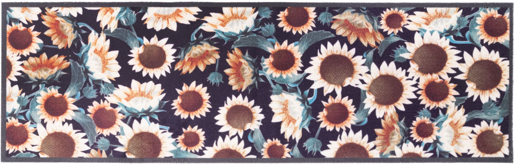 Primaflor-Ideen in Textil Küchenläufer kaufen Sonnenblumen, Küche rechteckig, waschbar, Motiv online rutschhemmend, »SUNFLOWER«