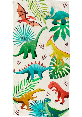 good morning Strandtuch »Dinos«, (1 St.), Dinosaurier Motiv, trocknet schnell, Kinder kaufen