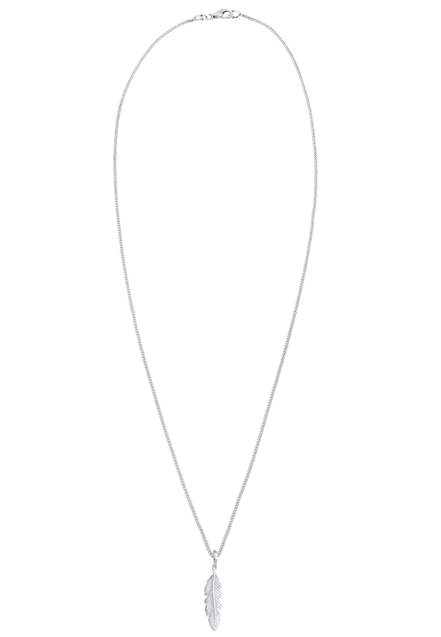 Elli Kette mit Anhänger »Halskette mit Feder Anhänger aus 925 Sterling Silber«