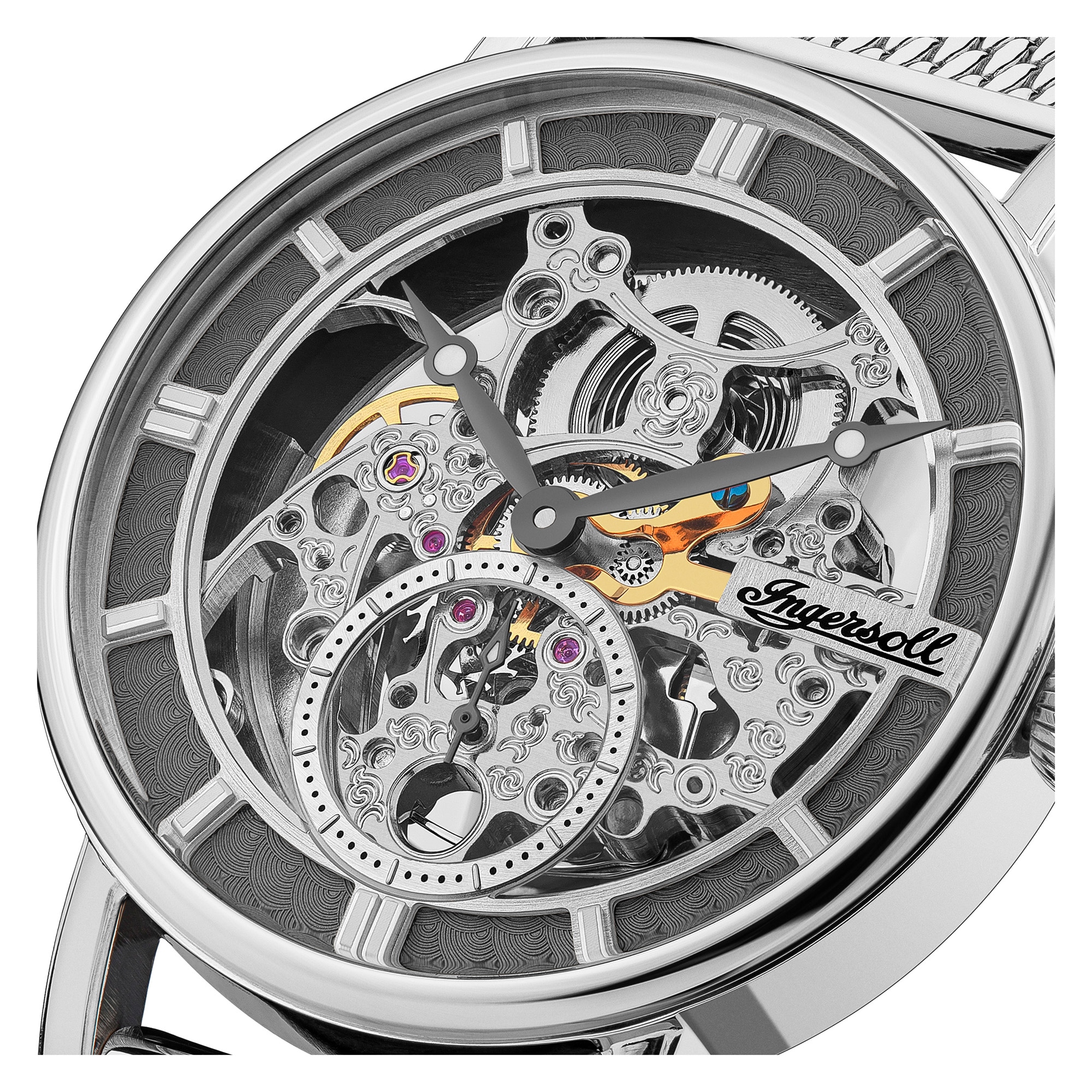 Ingersoll Automatikuhr »The Herald« Armbanduhr, Herrenuhr, Mechanische Uhr, Edelstahlarmband, analog