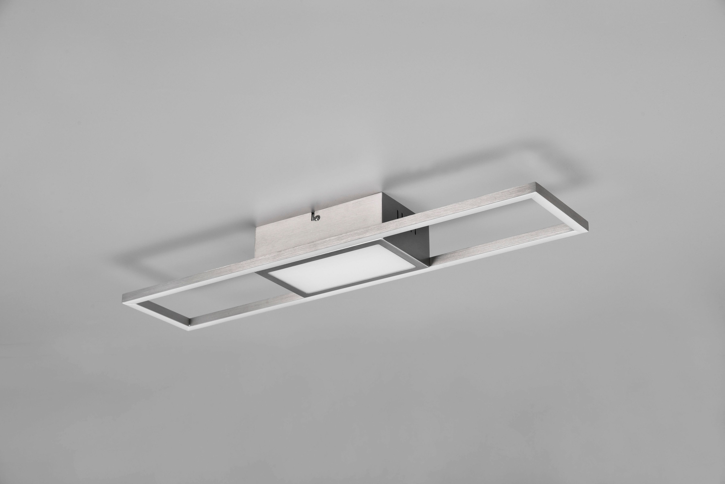 REALITY Leuchten LED Deckenleuchte »Rigido«, 1 flammig, Leuchtmittel LED-Board | LED fest integriert, Deckenlampe mit Fernbedienung dimmbar Lichtfarbe einstellbar Memory