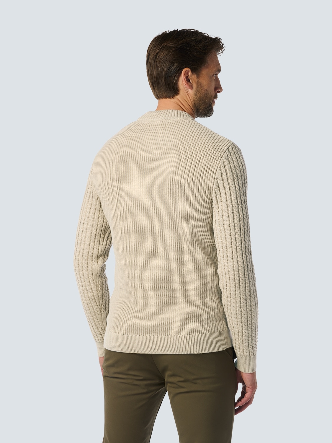 NO EXCESS Strickpullover, mit Zopfmuster