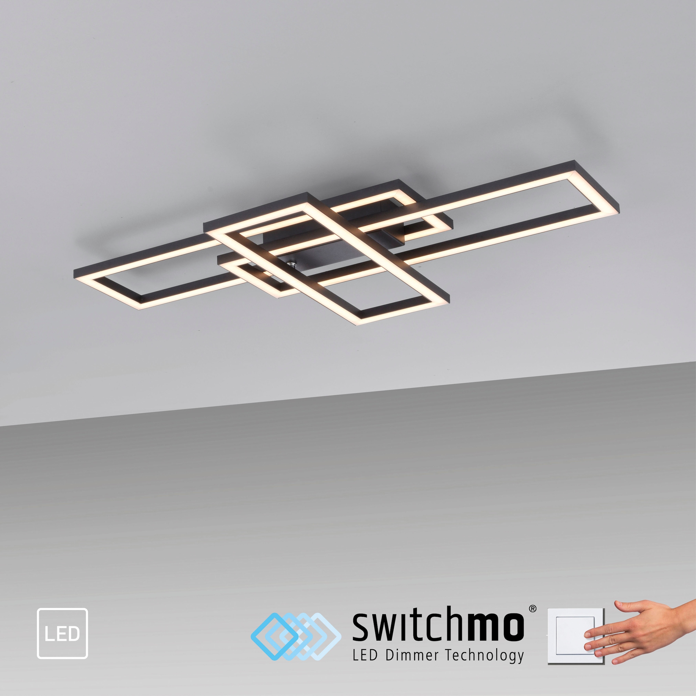 JUST LIGHT LED Deckenleuchte »IVEN«, 1 flammig, Leuchtmittel LED-Board | LED fest integriert