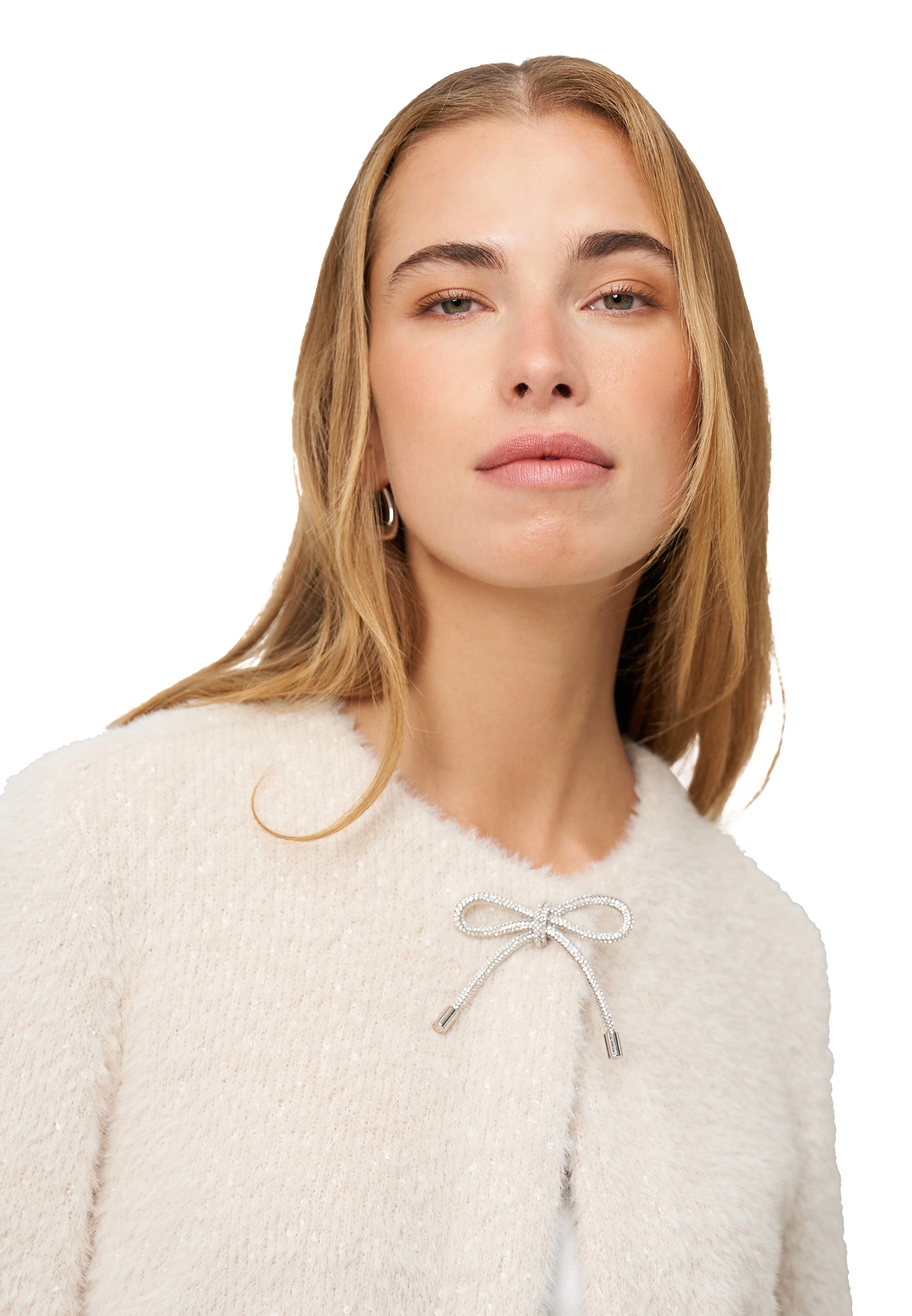 Zero Sweatshirt »Sweatjacke mit Schleife«
