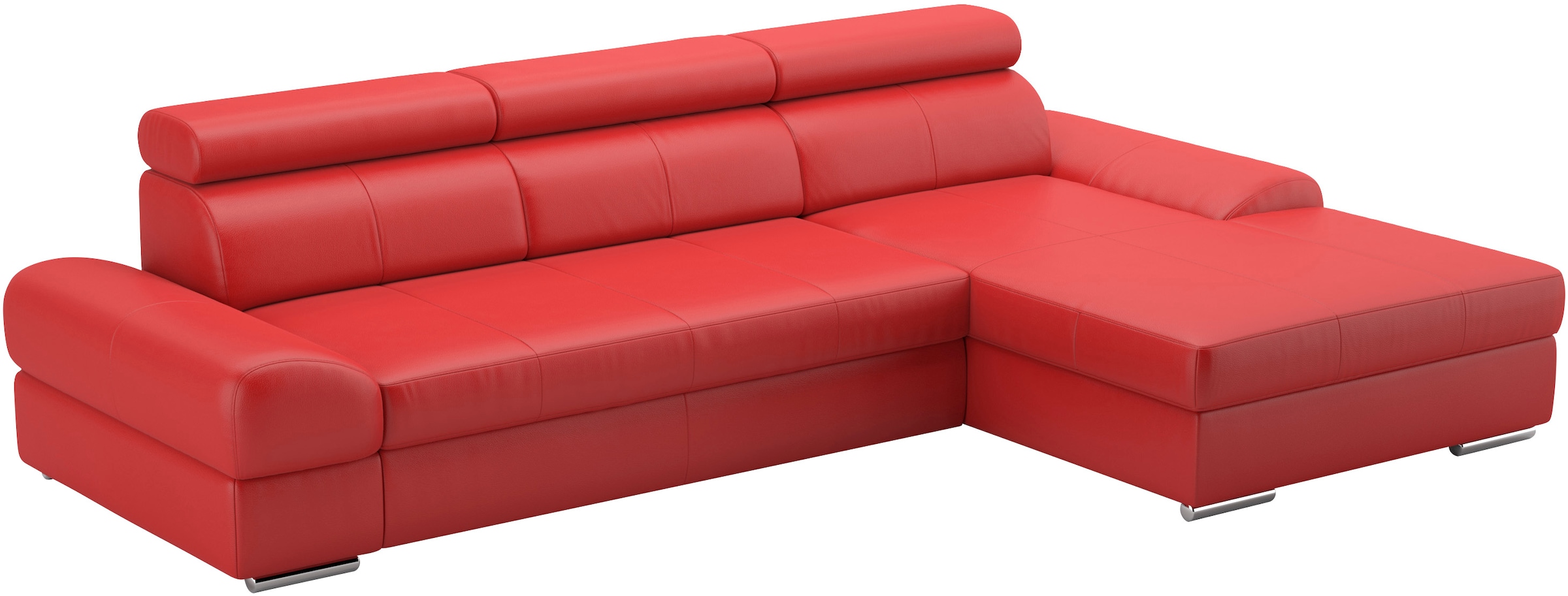 sit&more Ecksofa Broadway, mit verstellbaren Kopfteilen, wahlweise mit Bettfunktion