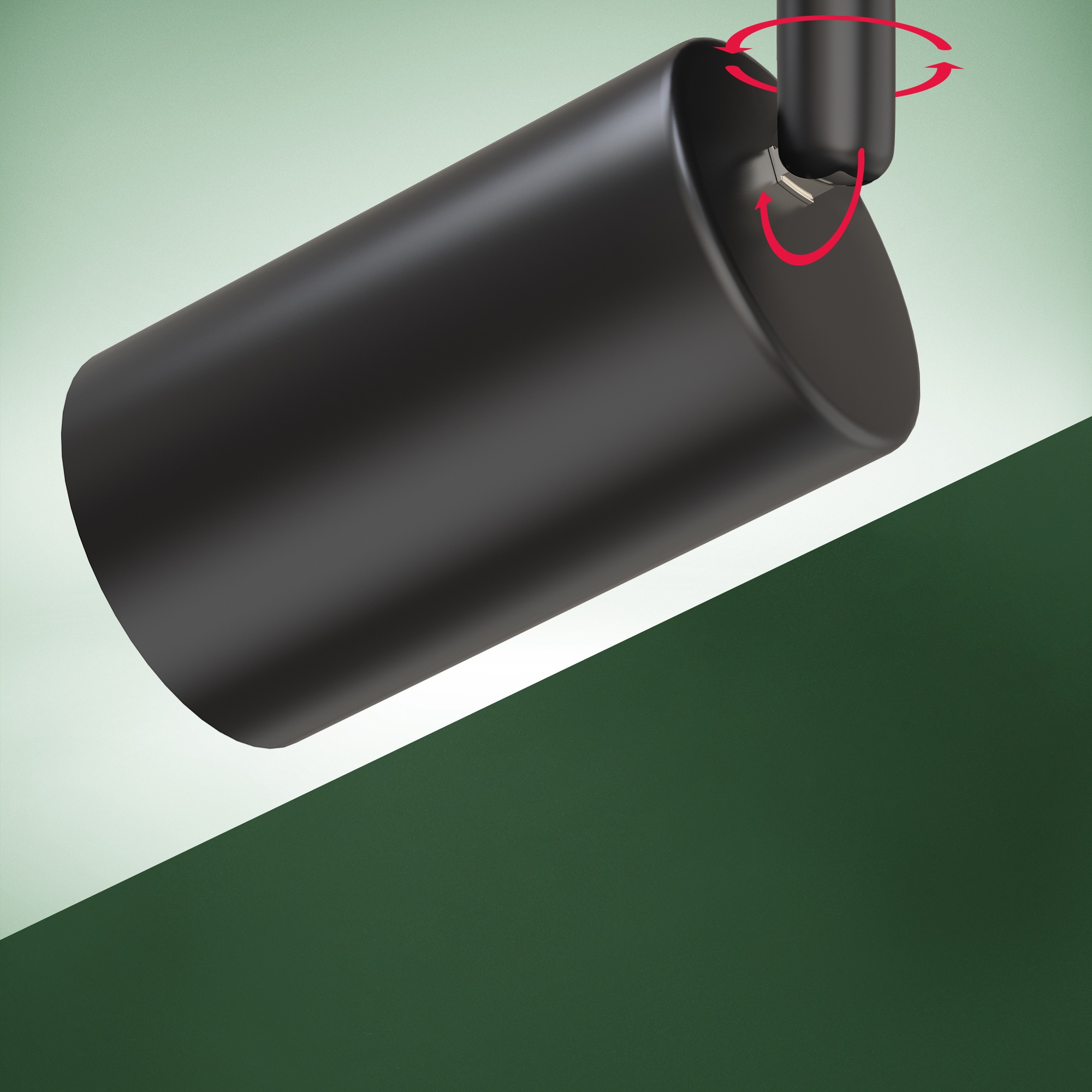 B.K.Licht Deckenstrahler »BK_DS1629 EEK A LED Deckenlampe, Schwenkbar, Deckenspot« GU10 1 Stk. Warmweiß Inkl. 2x GU10, 3.000 K, 450Lm, 2W, 15,5 x 5,5 x 25,5 cm, Schwarz