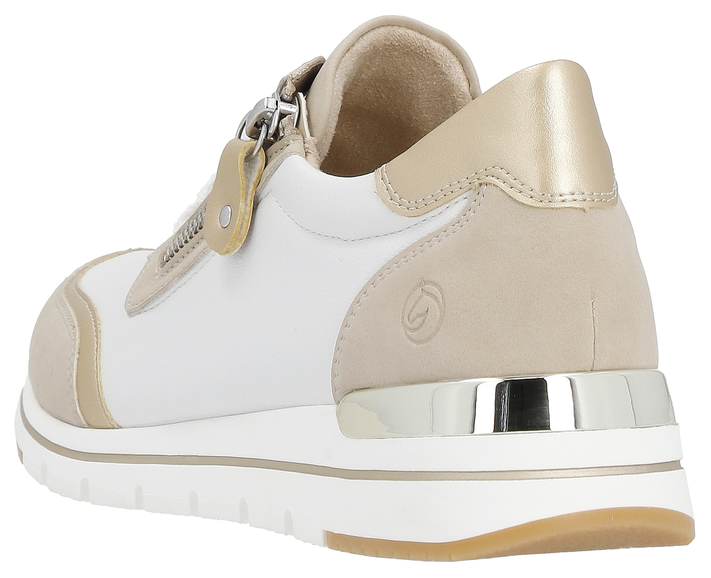 Remonte Keilsneaker  mit Kontrastbesätzen, Freizeitschuh, Halbschuh, Schnürschuh