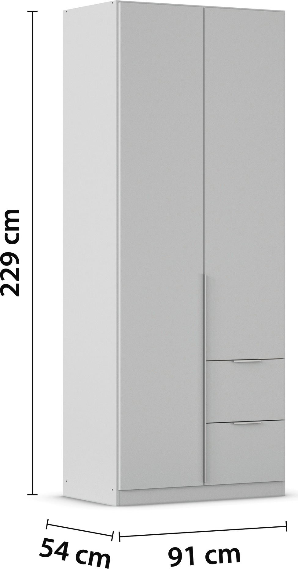 rauch Drehtürenschrank »Kleiderschrank Schrank Garderobe AGORDO mit Dekor- oder Hochglanzfront«, mit Außenschubkästen, in 6 Breiten und 2 Höhen MADE IN GERMANY