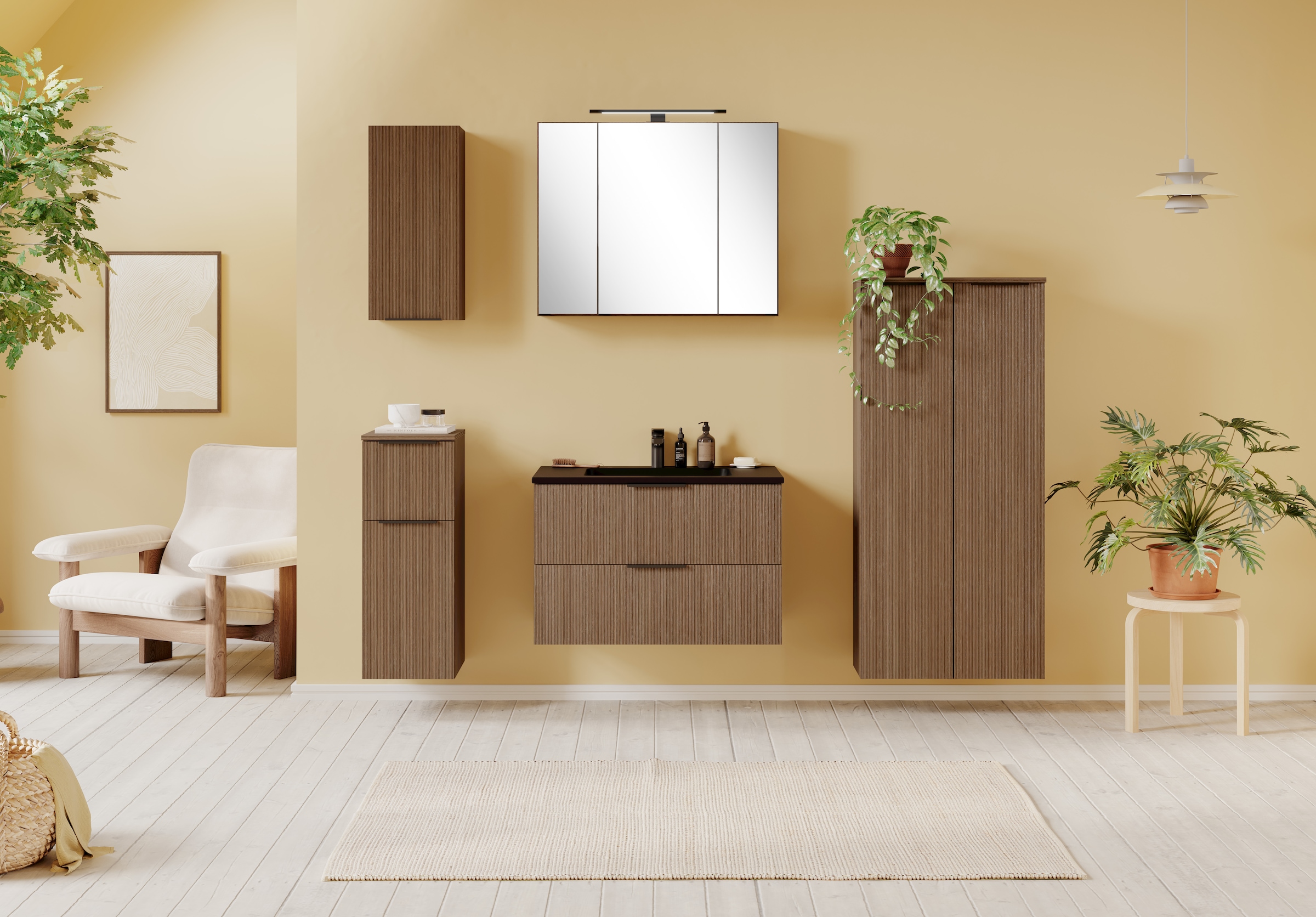 welltime Unterschrank, Welltime, B 30 cm, reversibel, gedämpfte Scharniere & Softclose-Fkt.
