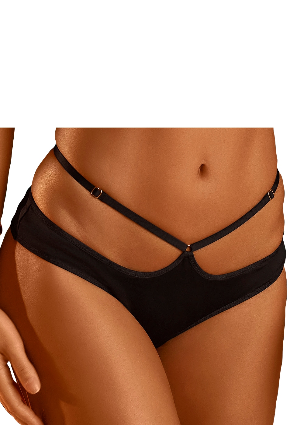 petite fleur gold Panty, mit aufregender Schnürung am Bund