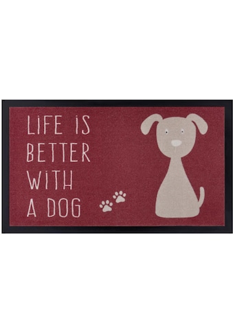 my home Fußmatte »Hund«, rechteckig, 5 mm Höhe, In- und Outdoor geeignet, Rutschfest,... kaufen