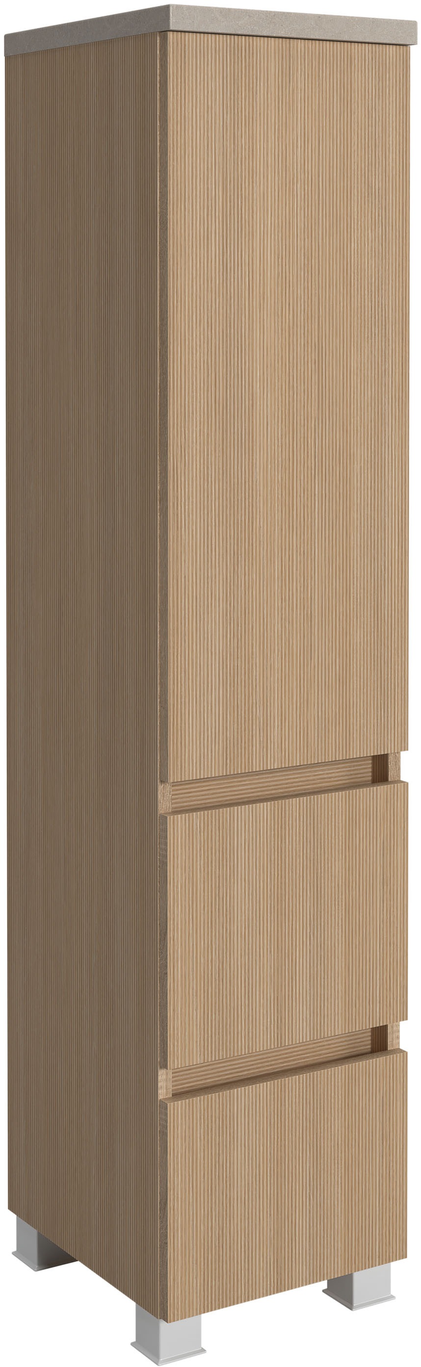 welltime Badmöbel-Set »EIXO, Set aus Spiegelschrank, Waschtisch und Midischrank«, Set 110 cm breit, Badmöbel mit LED-Beleuchtung