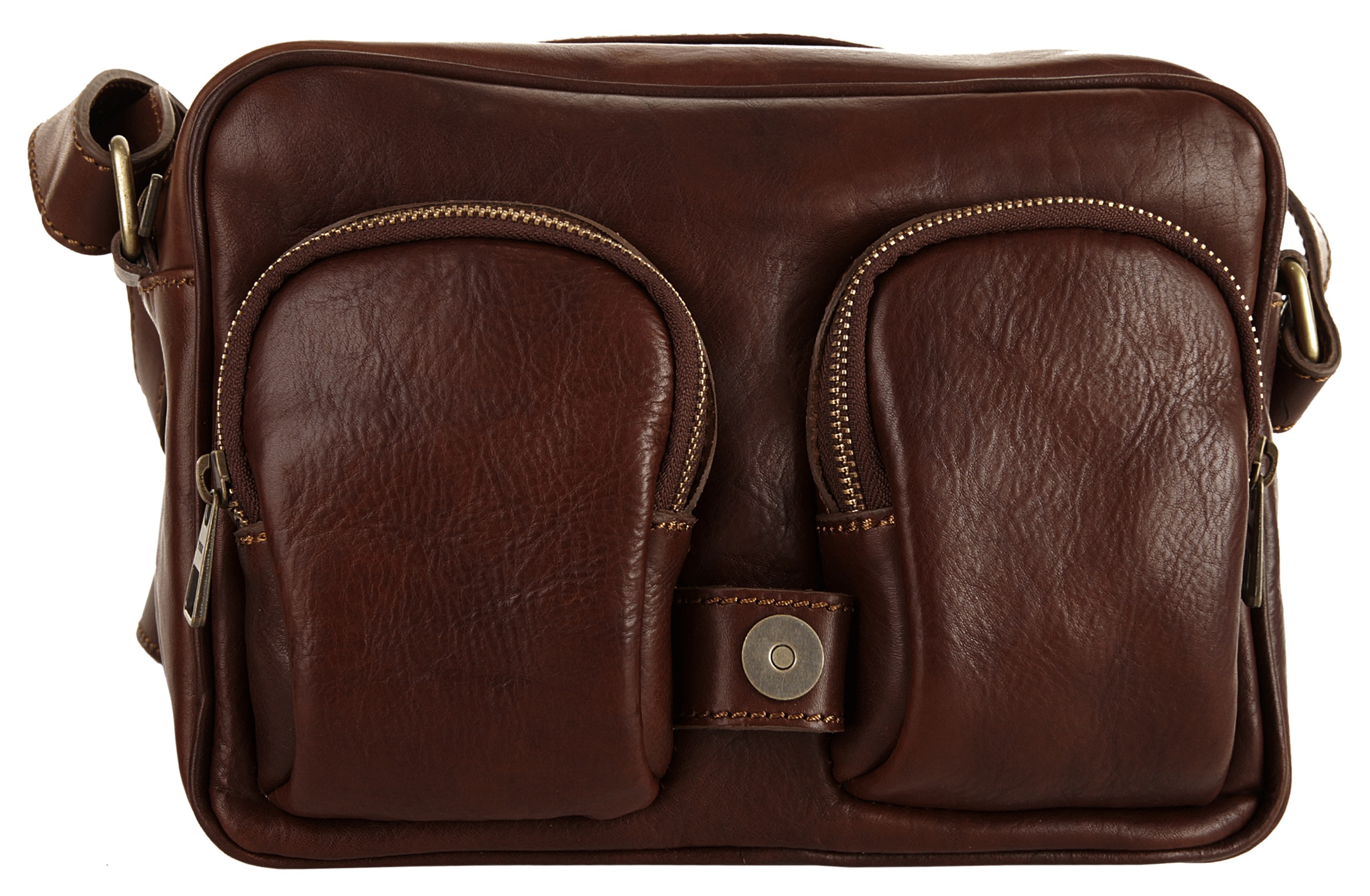 Piké Umhängetasche, echt Leder, Made in Italy