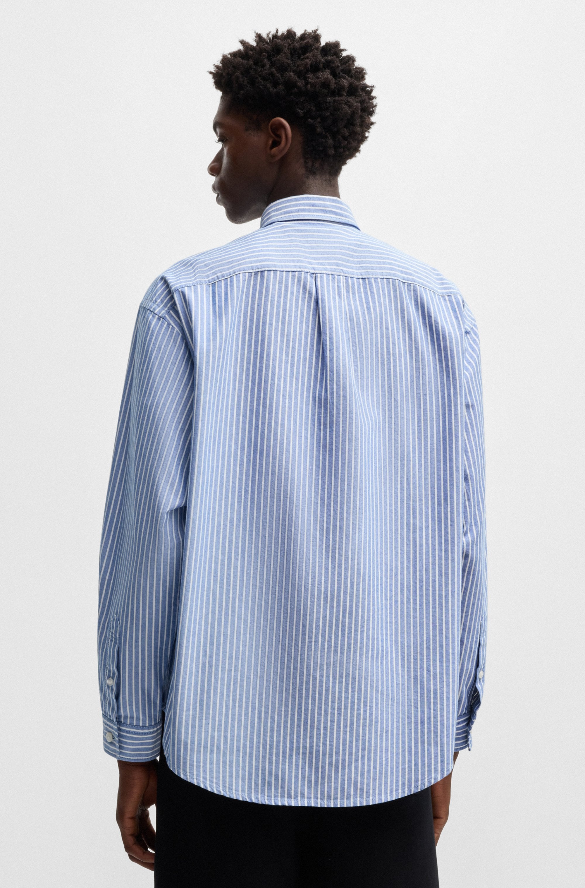 HUGO Blue Langarmhemd »Ebill«, oversize