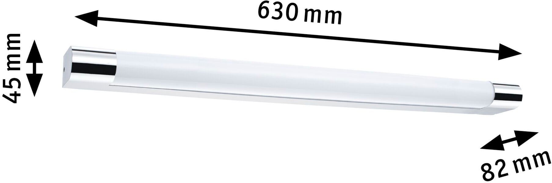 Paulmann Spiegelleuchte »Mizar« 1 Stk. Warmweiß Badezimmerleuchte