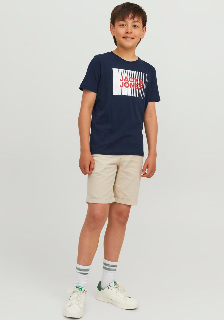 Jack & Jones Junior Kurzarmshirt »JJECORP LOGO TEE PLAY SS O-NECK NOOS JNR«