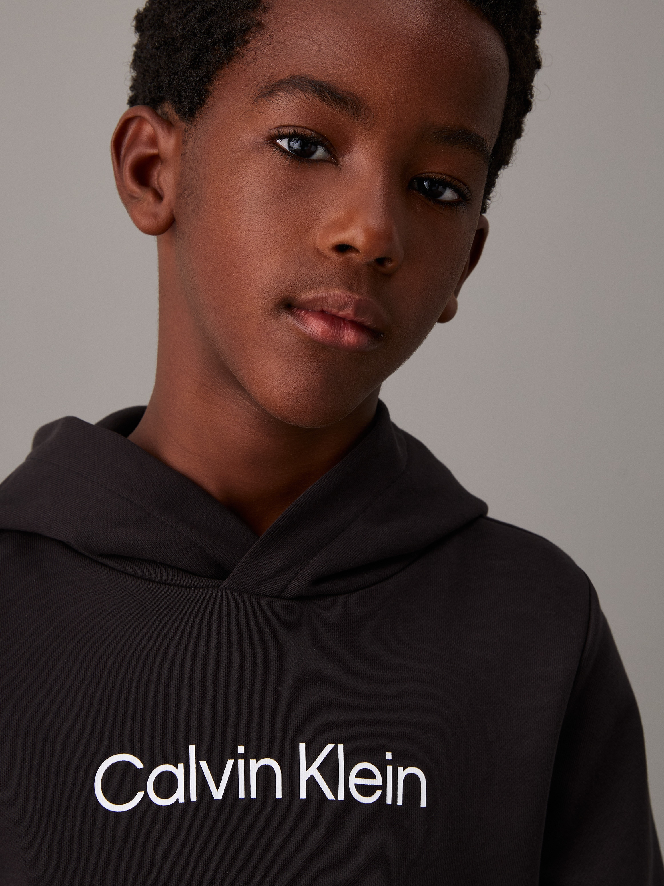 Calvin Klein Jeans Kapuzensweatshirt »Inst. Logo Reg. Terry Hoodie« für Kinder bis 16 Jahre und mit Logoschriftzug