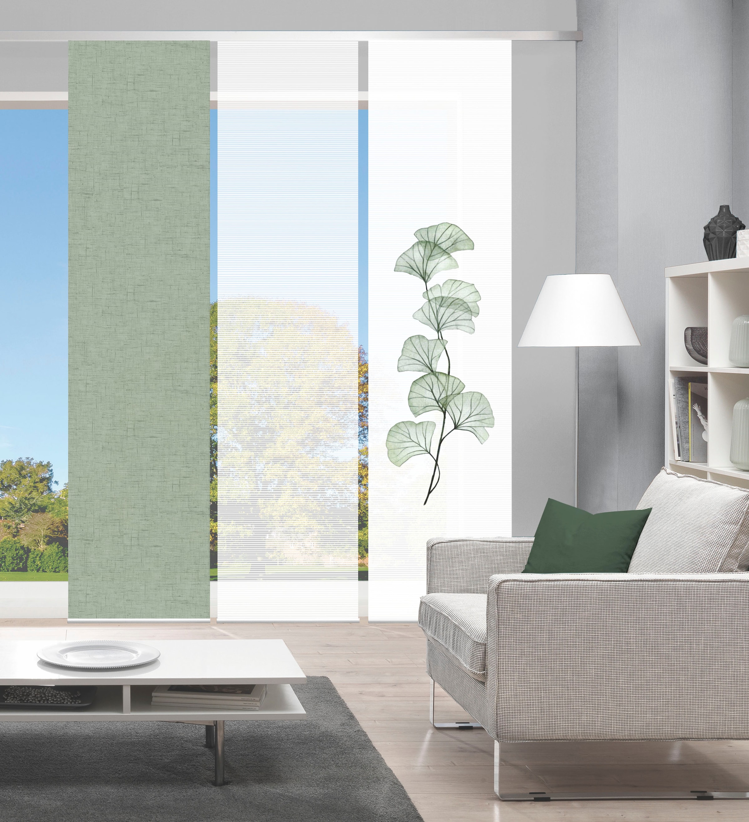 Vision S Schiebegardine »BERTO 3er SET« Paneelwagen 3 Stk. tlg. Schiebevorhang Digidruck 3er Set BERTO