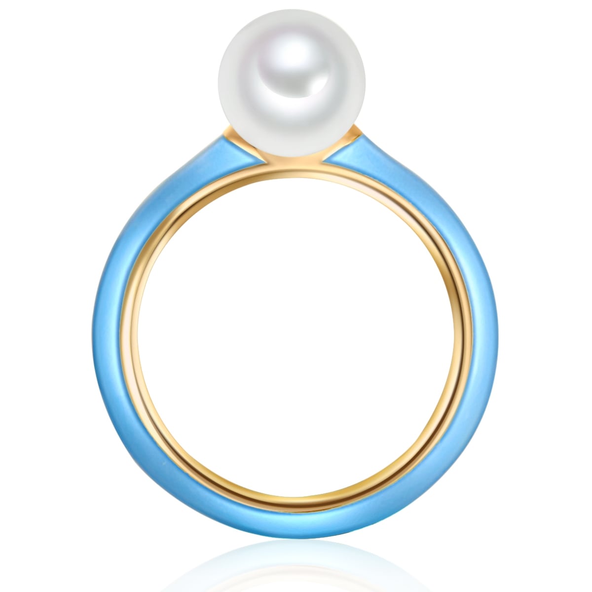 Yokoamii Perlenring »Y116« mit Perle