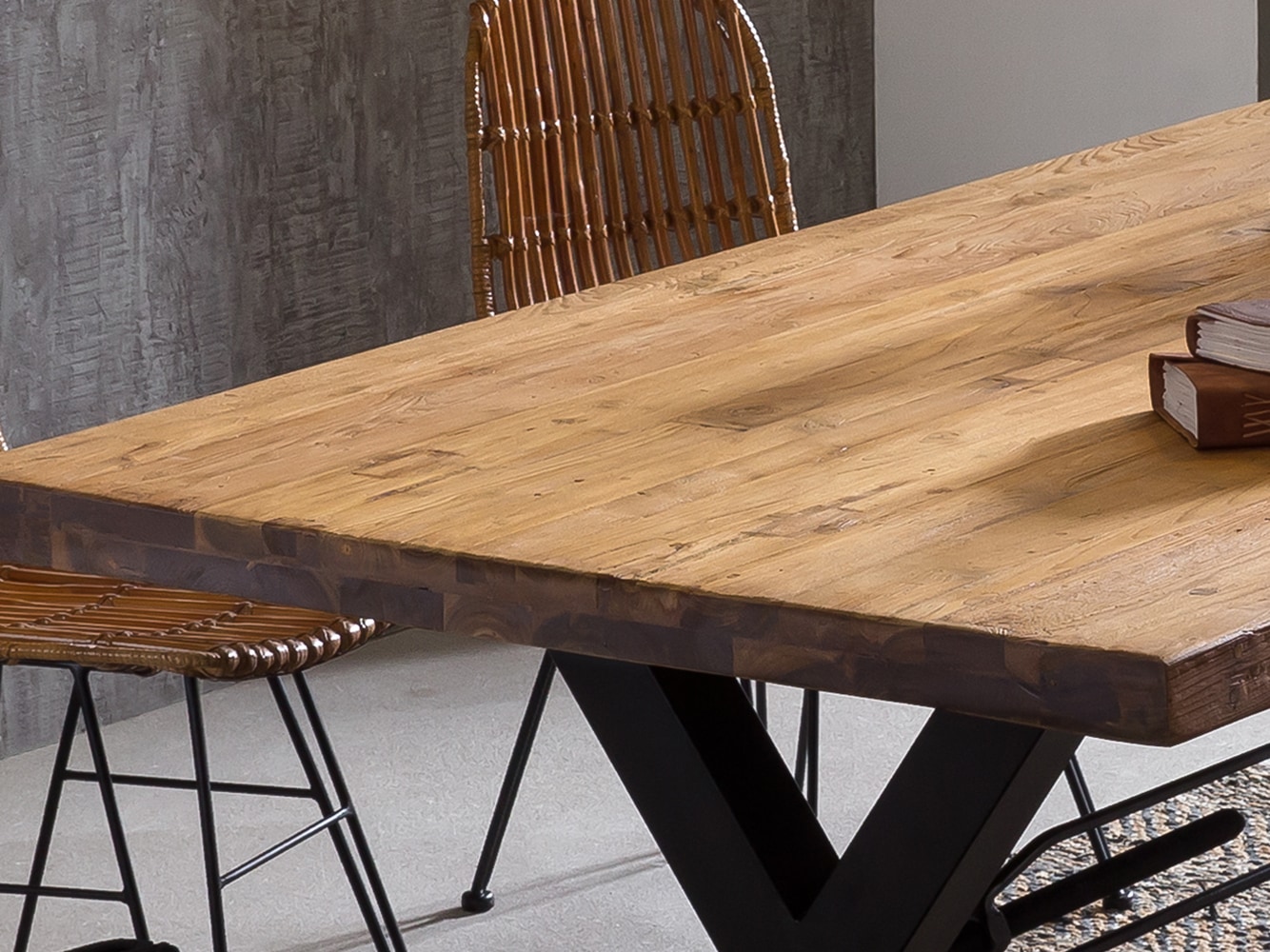 SIT Tischplatte, aus recyceltem Teakholz