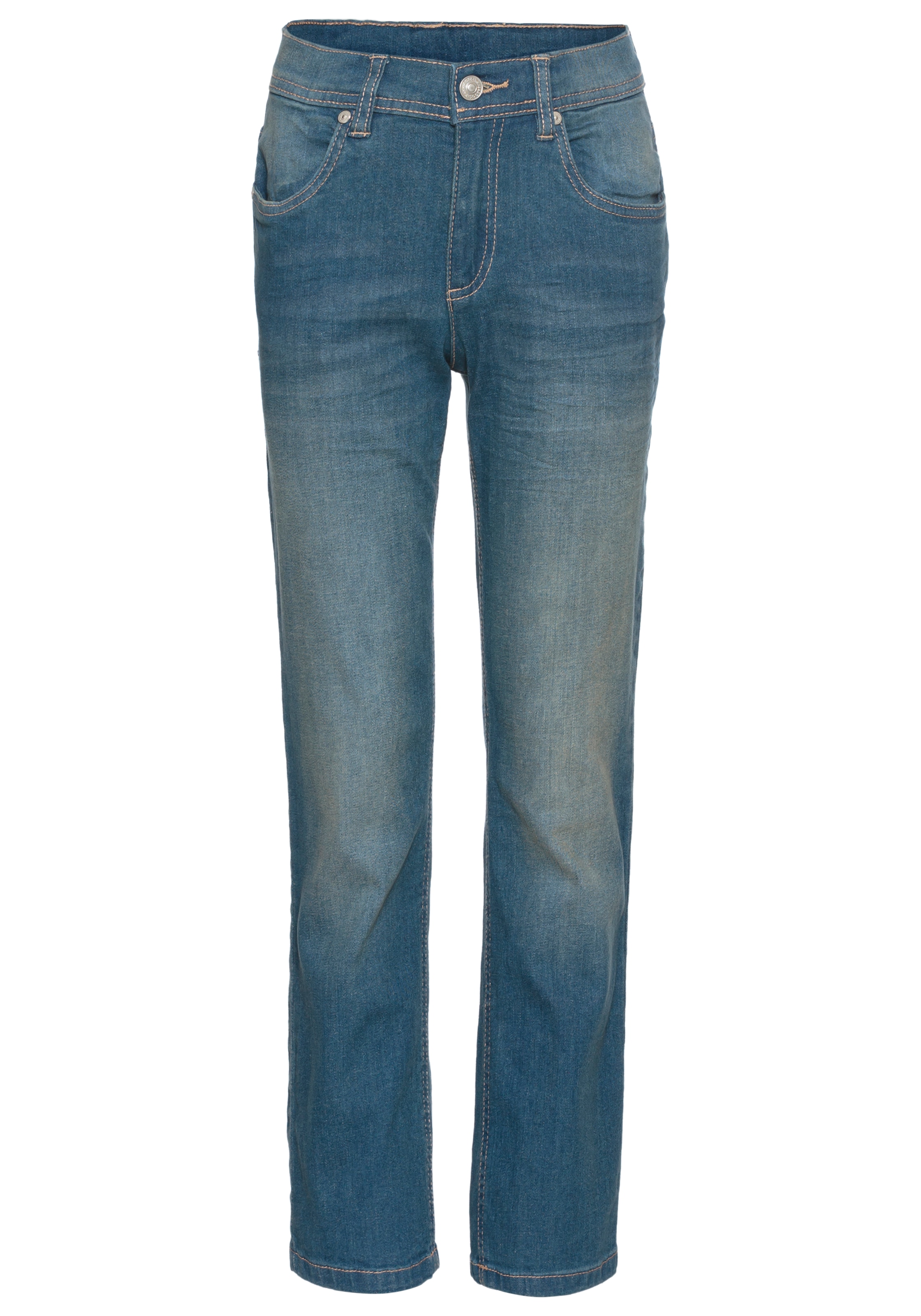 KangaROOS Stretch-Jeans », regular fit mit geradem Beinverlauf«, bequeme Passform, gerades Bein, niedrige Leibhöhe