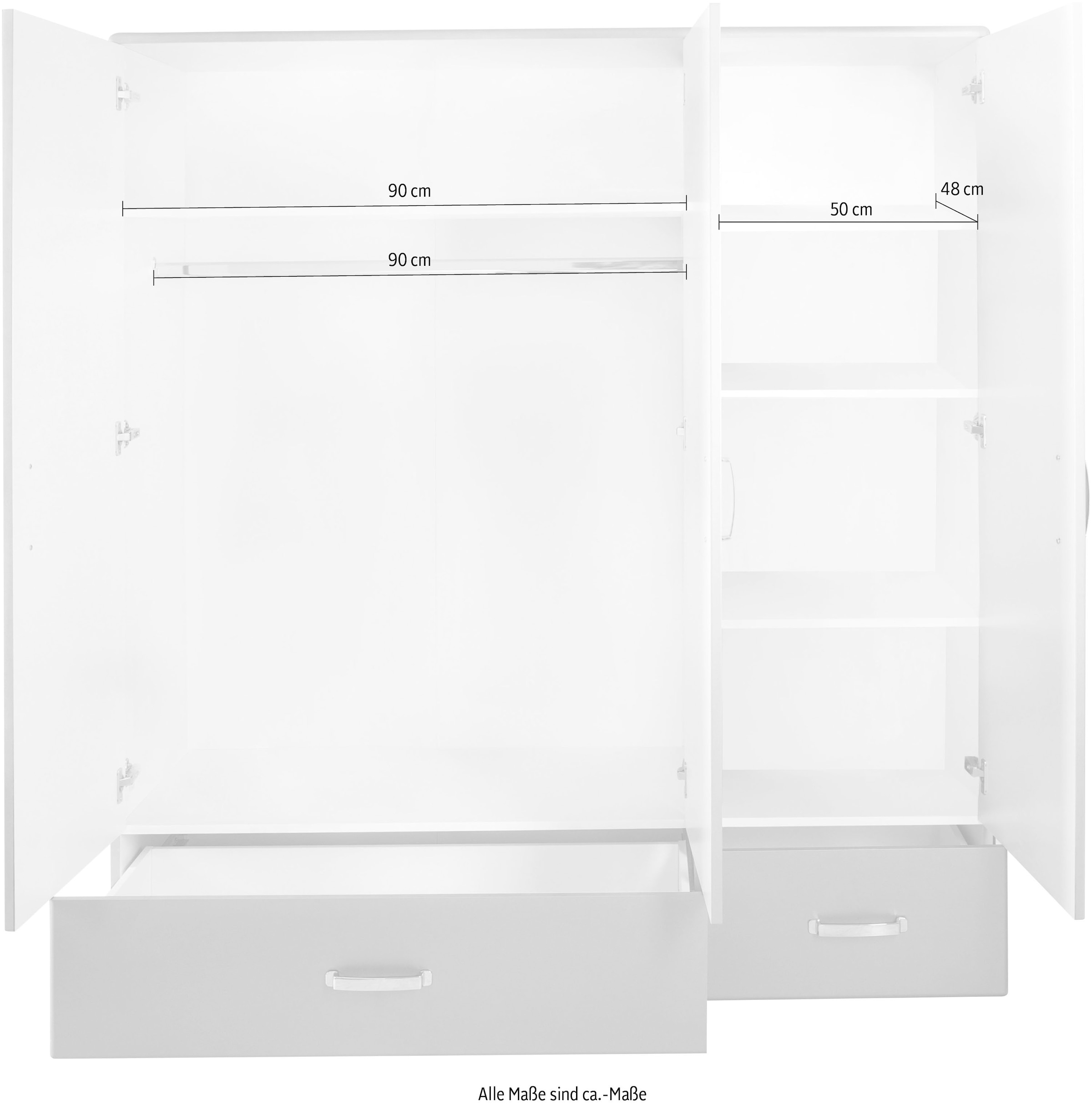 INOSIGN Kleiderschrank »Miami Kleiderschrank« Wahlweise mit 2 oder 3 Türen