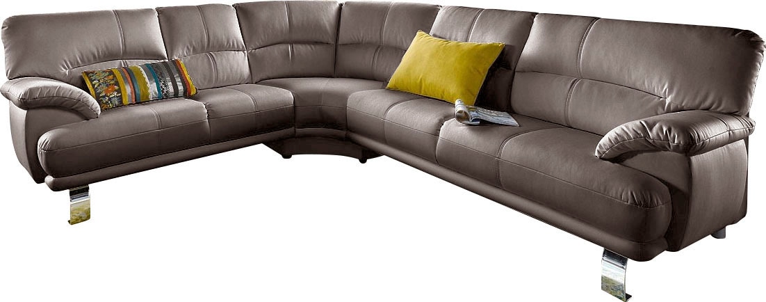 TRENDMANUFAKTUR Ecksofa »Cecilia in italienischem Design, modern und komfortabel,...