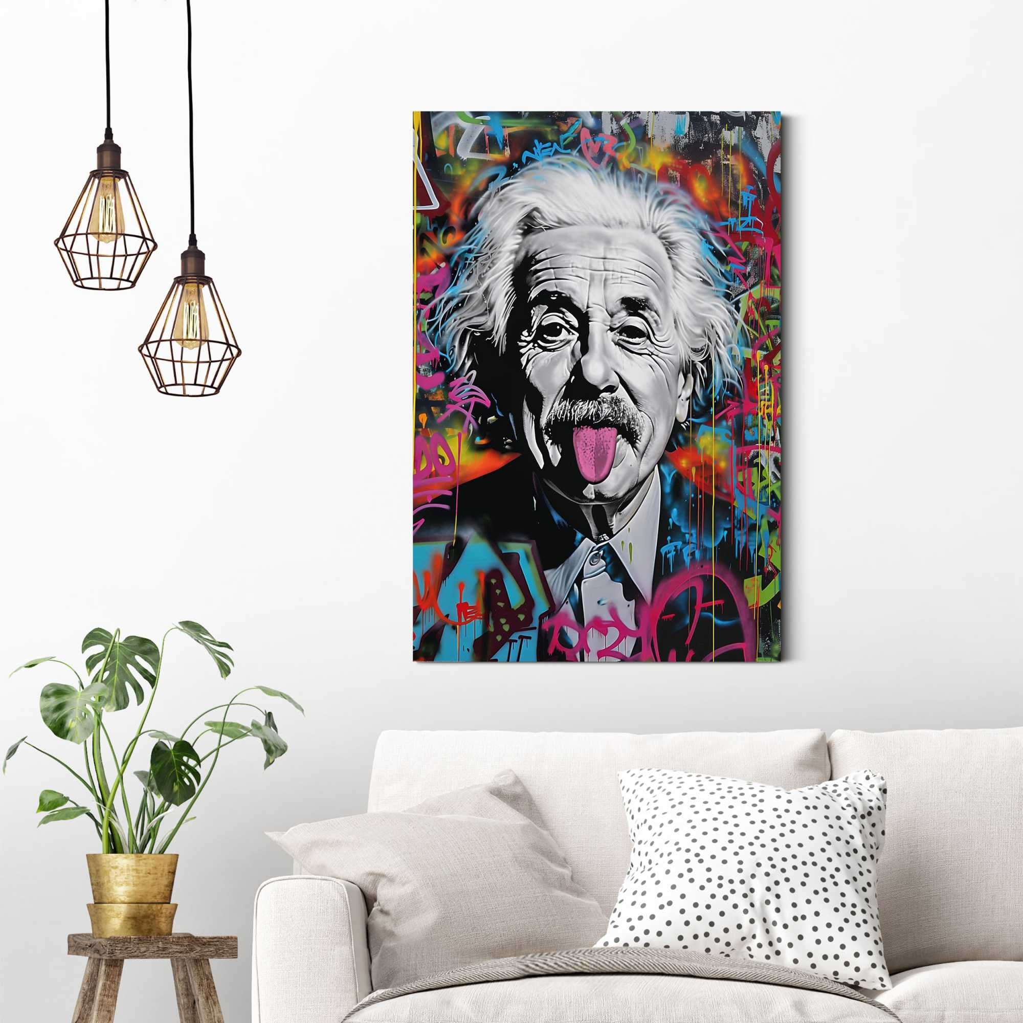 Reinders! Deco-Panel »Graffiti Einstein« Hobbyraum - Mehrfarbig - MDF - Street Art - 60x90 cm