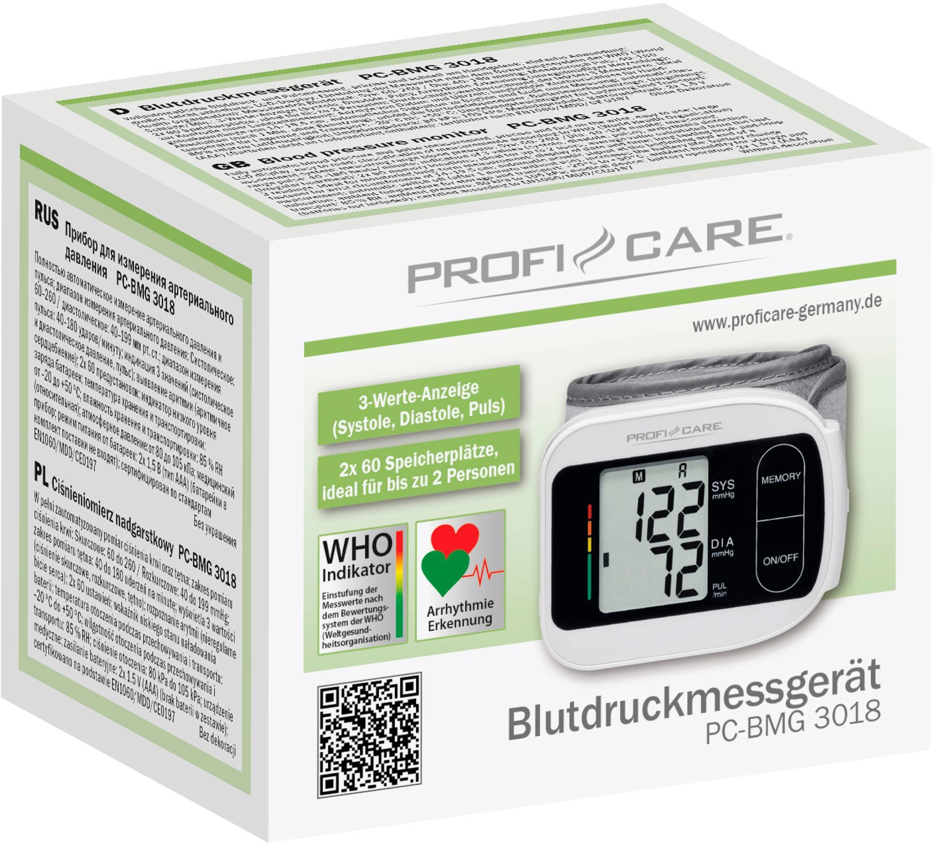 ProfiCare Blutdruckmessgerät »PC-BMG 3018«, einfache Anwendung