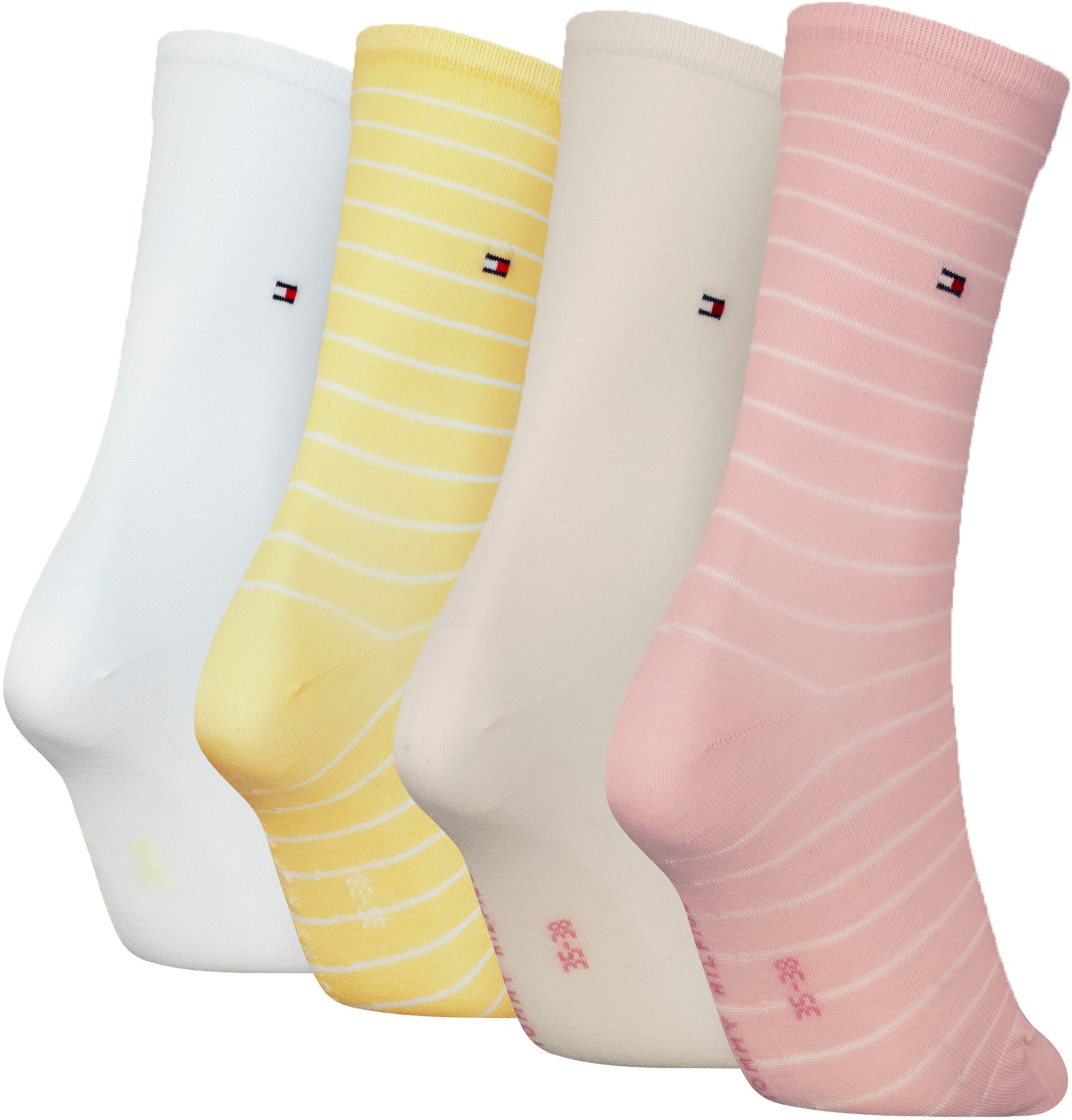 Socken, klassisches raffiniertes Streifendesign