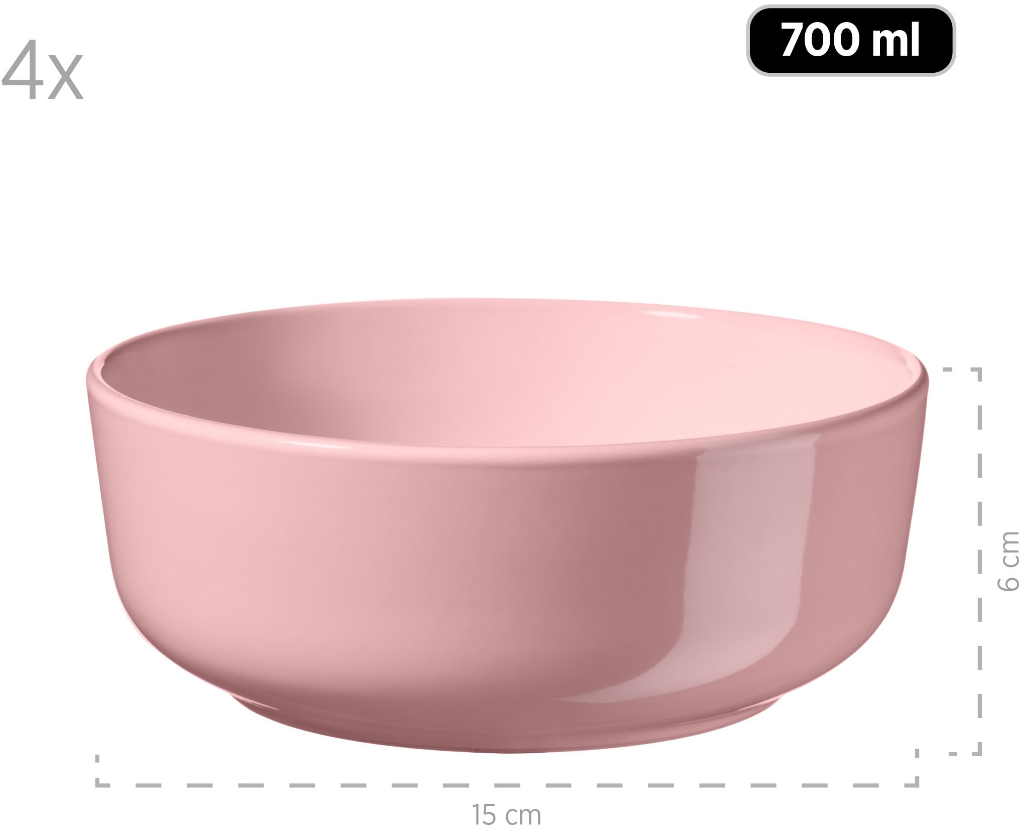 my home Kombiservice »Kosima« 16 Teile, Geschirrset für 4 Personen