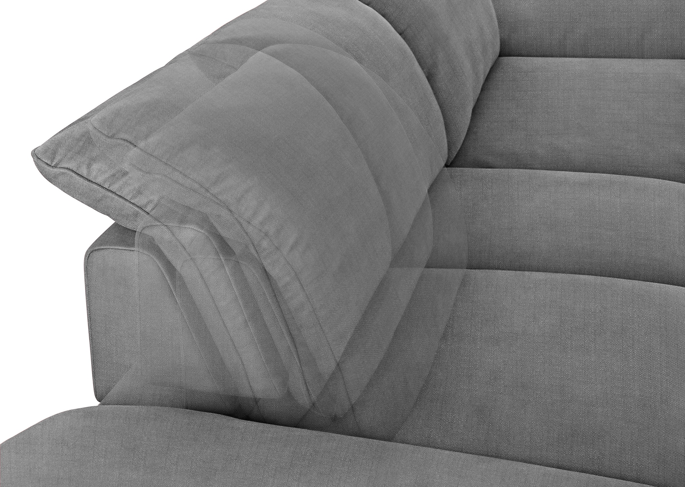 W.SCHILLIG Ecksofa »enjoy&MORE, Designsofa, elegant und bequem, L-Form«, Sitztiefenverstellung, Füße schwarz pulverbeschichtet, Breite 310 cm