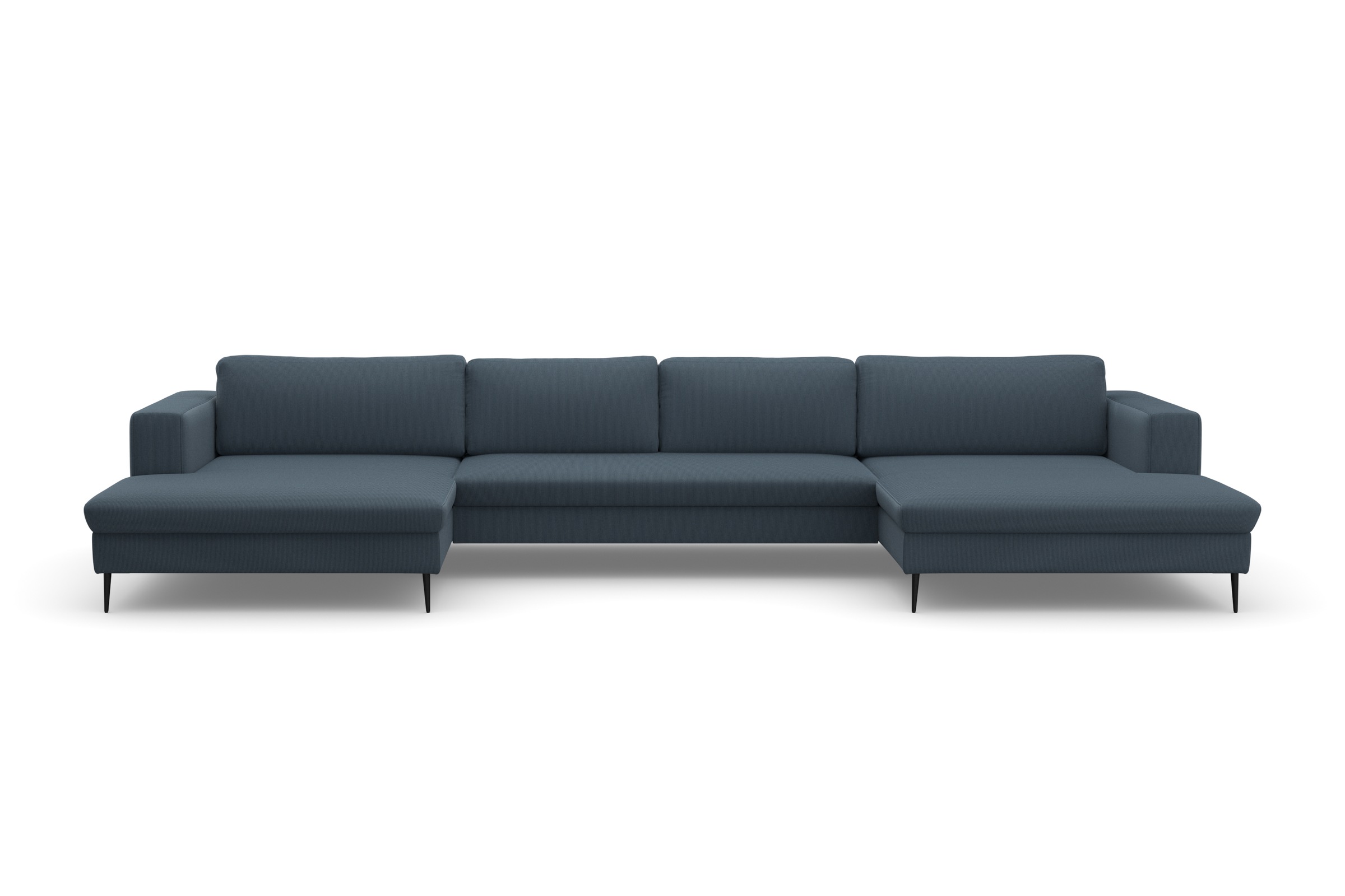 DOMO collection Wohnlandschaft »Modica U-Form«, XXL, in moderner Optik mit, 2 großzügigen Recamieren, auch in Cord