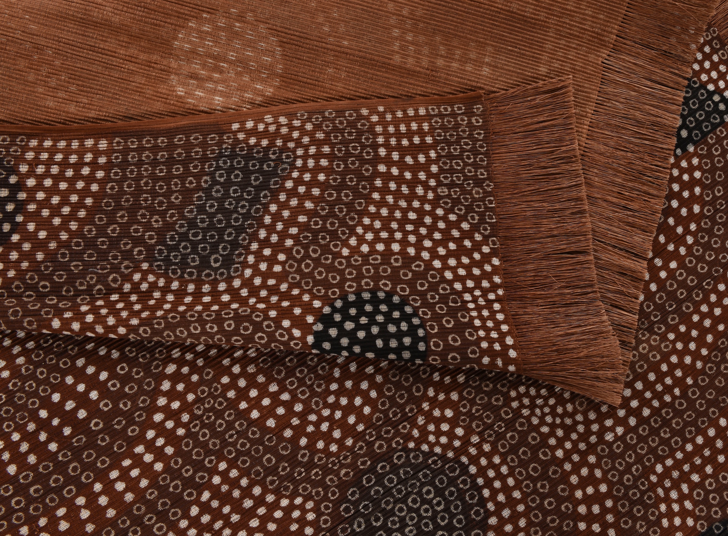 DIE HAUSKUNST Teppich »Dakan« rechteckig 4 mm Höhe Flachgewebe, handgewebt, mit Fransen