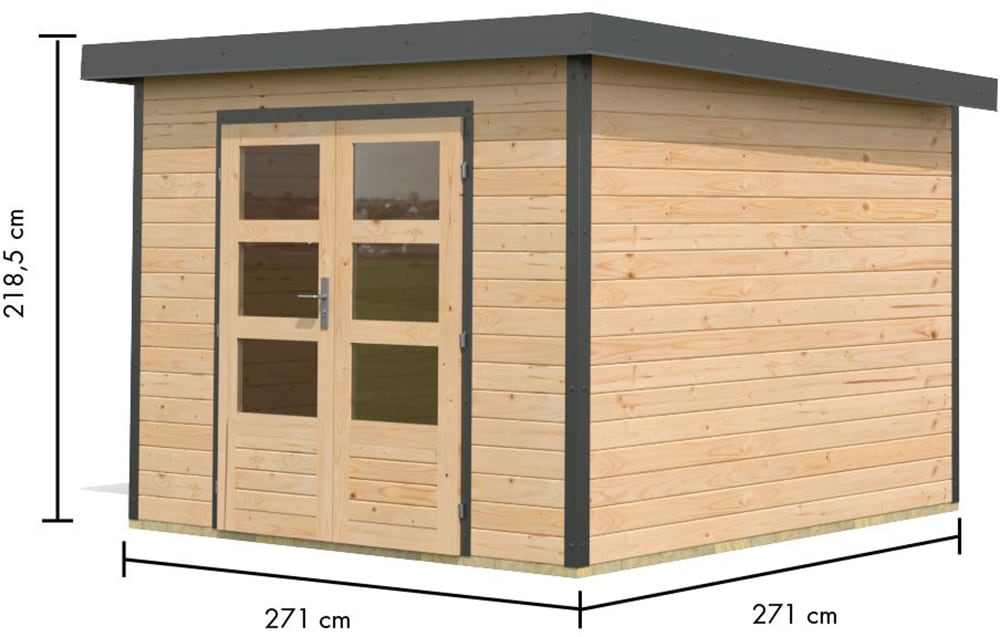 Karibu Gartenhaus »Plutino 6, in verschiedenen Farben«