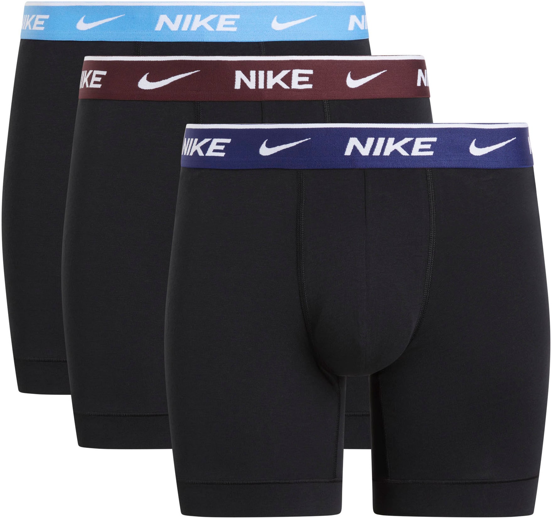 NIKE Underwear Boxershorts »BOXER BRIEF 3PK« Packung, 3er, 3 Stk. mit NIKE Logo-Elastikbund