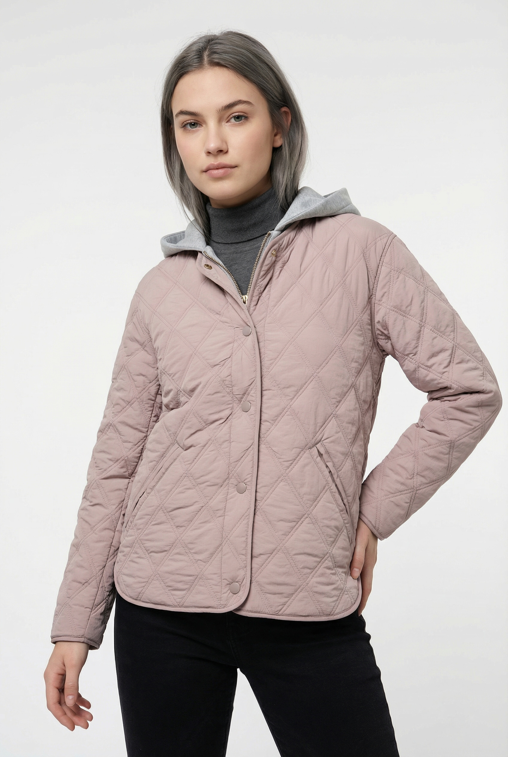 ONLY Steppjacke »ONLRISSO LIFE HOOD QUILT JACKET CC OTW« mit Kapuze mit abnehmbarer Kapuze