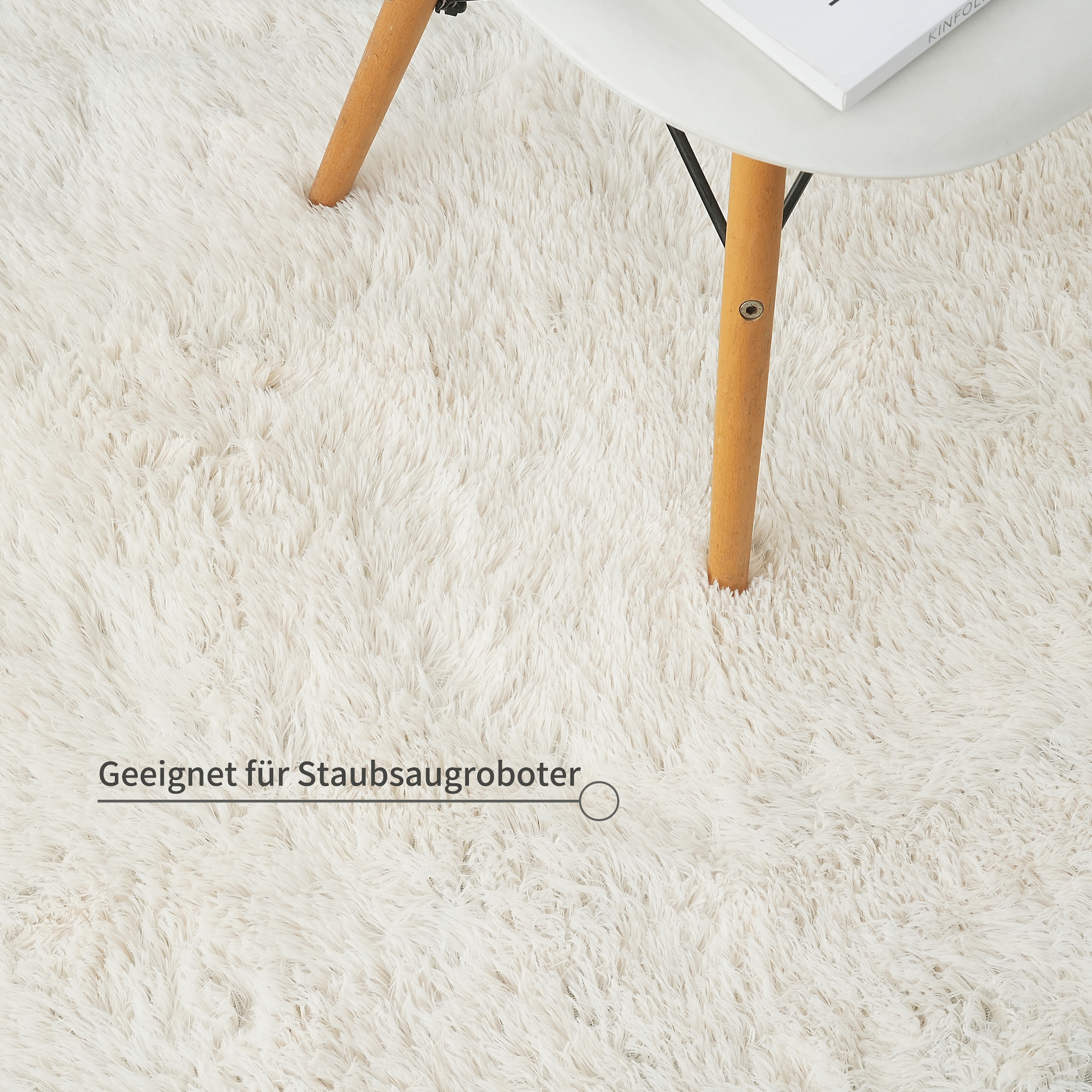 my home Hochflor-Teppich »Leava, besonders weich und kuschelig, leichter Glanz«, rechteckig, 37 mm Höhe, uni, Mikrofaser Teppiche, Plüsch, Wohnzimmer, Schlafzimmer, Esszimmer