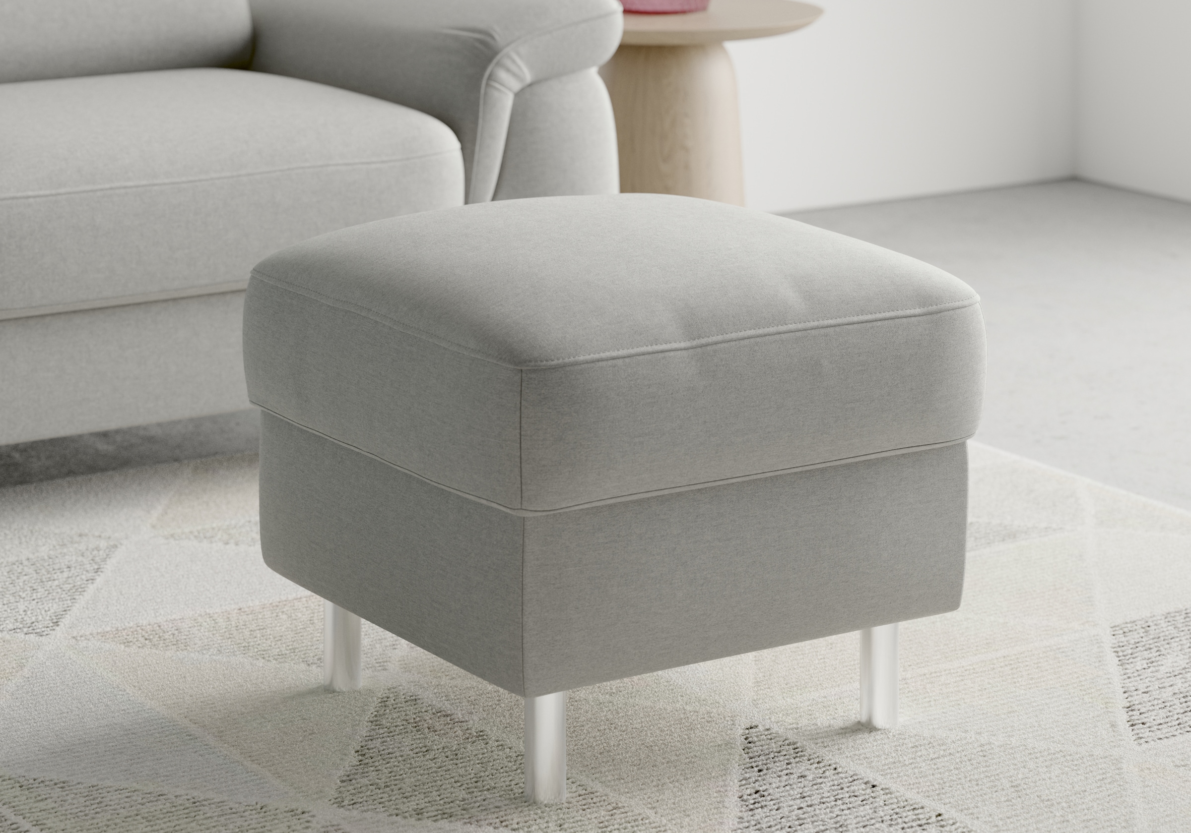 sit&more Stauraumhocker »Sinatra«, Sitzfläche ist abnehmbar, chromfarbene Metallfüße