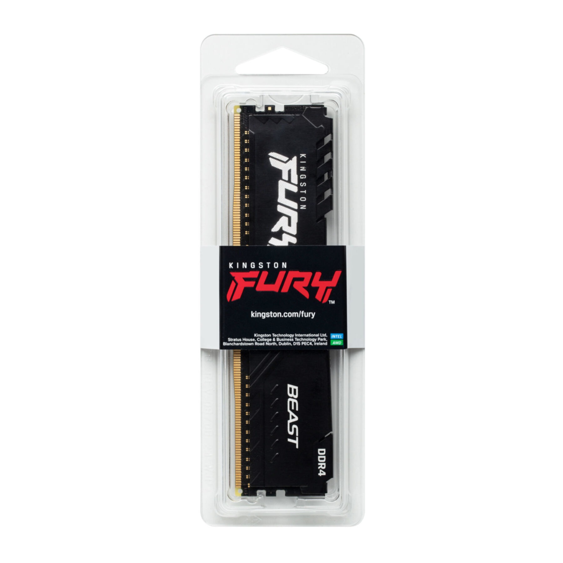 Kingston Arbeitsspeicher »8GB 3600MT/s DDR4 CL17 DIMM FURY Beast Black«