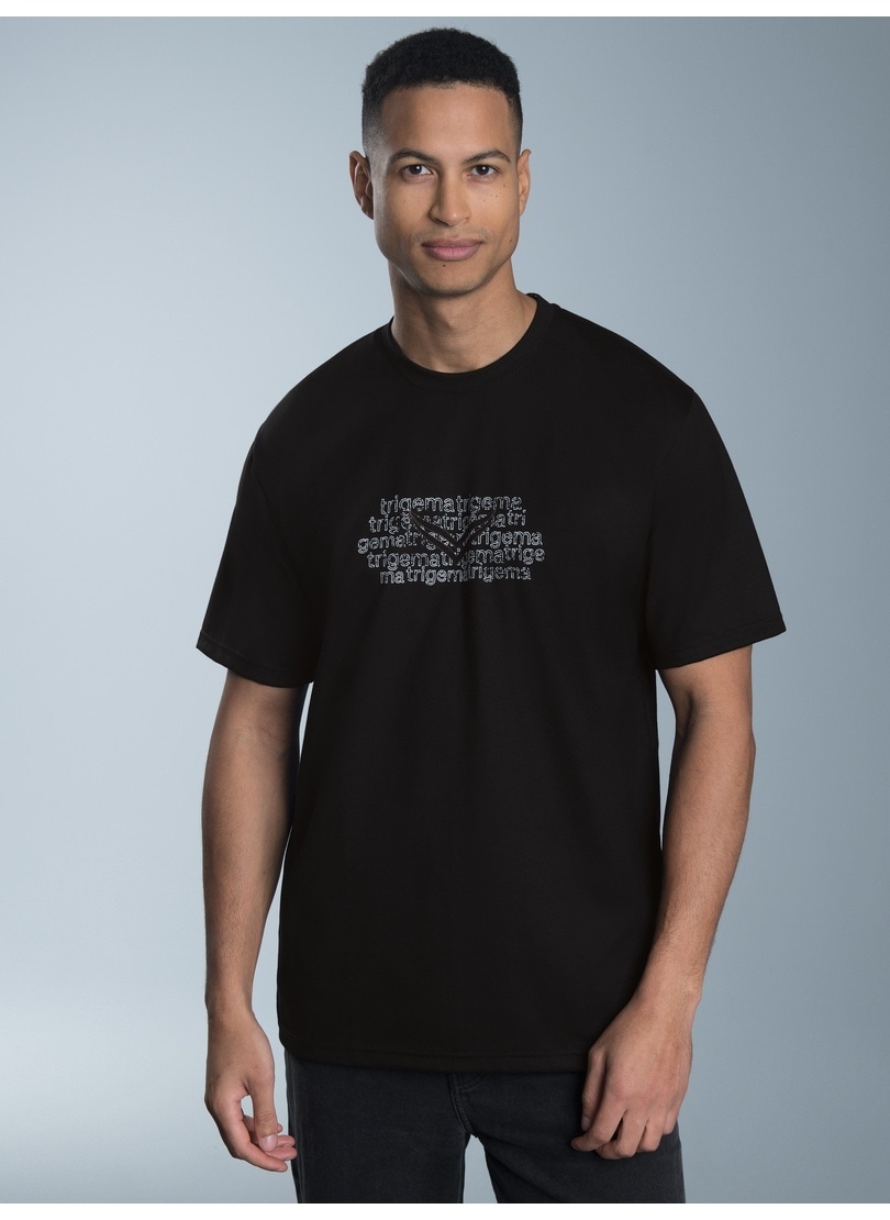 Trigema T-Shirt »TRIGEMA T-Shirt mit Logo-Print«, (1 tlg.)