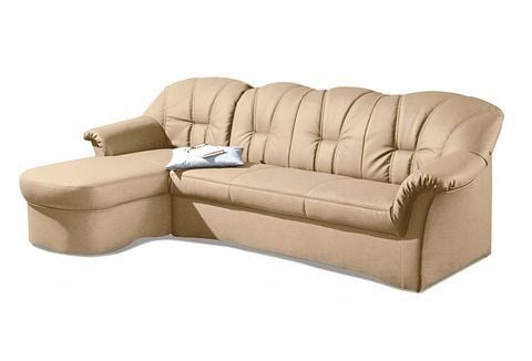 DOMO collection Ecksofa Papenburg L-Form, in großer Farbvielfalt, wahlweise mit Bettfunktion