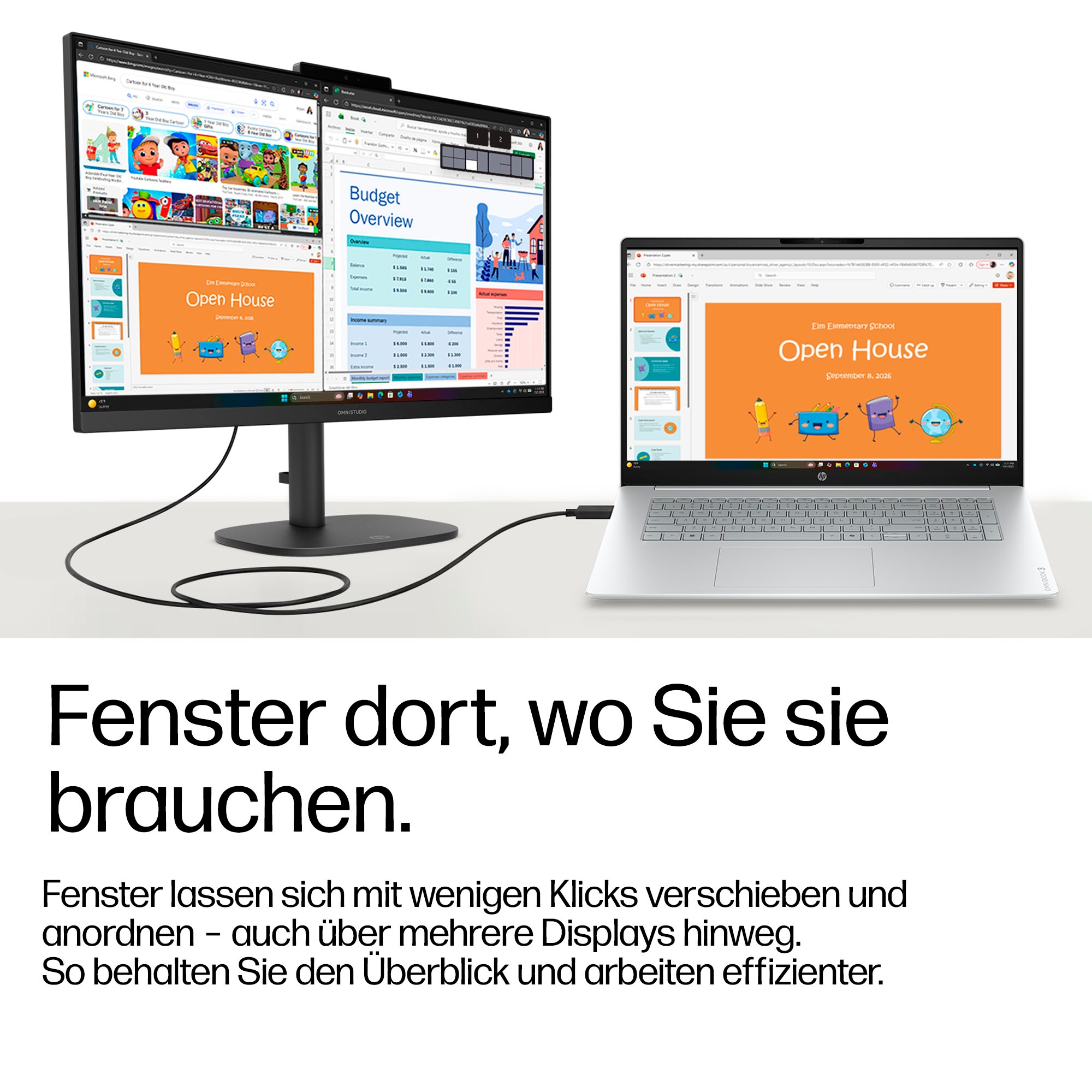 HP Notebook »OmniBook 3 17-dk0512ng« 43,9 cm / 17,3 ″ Intel N-Reihe Intel Graphics 256 GB SSD