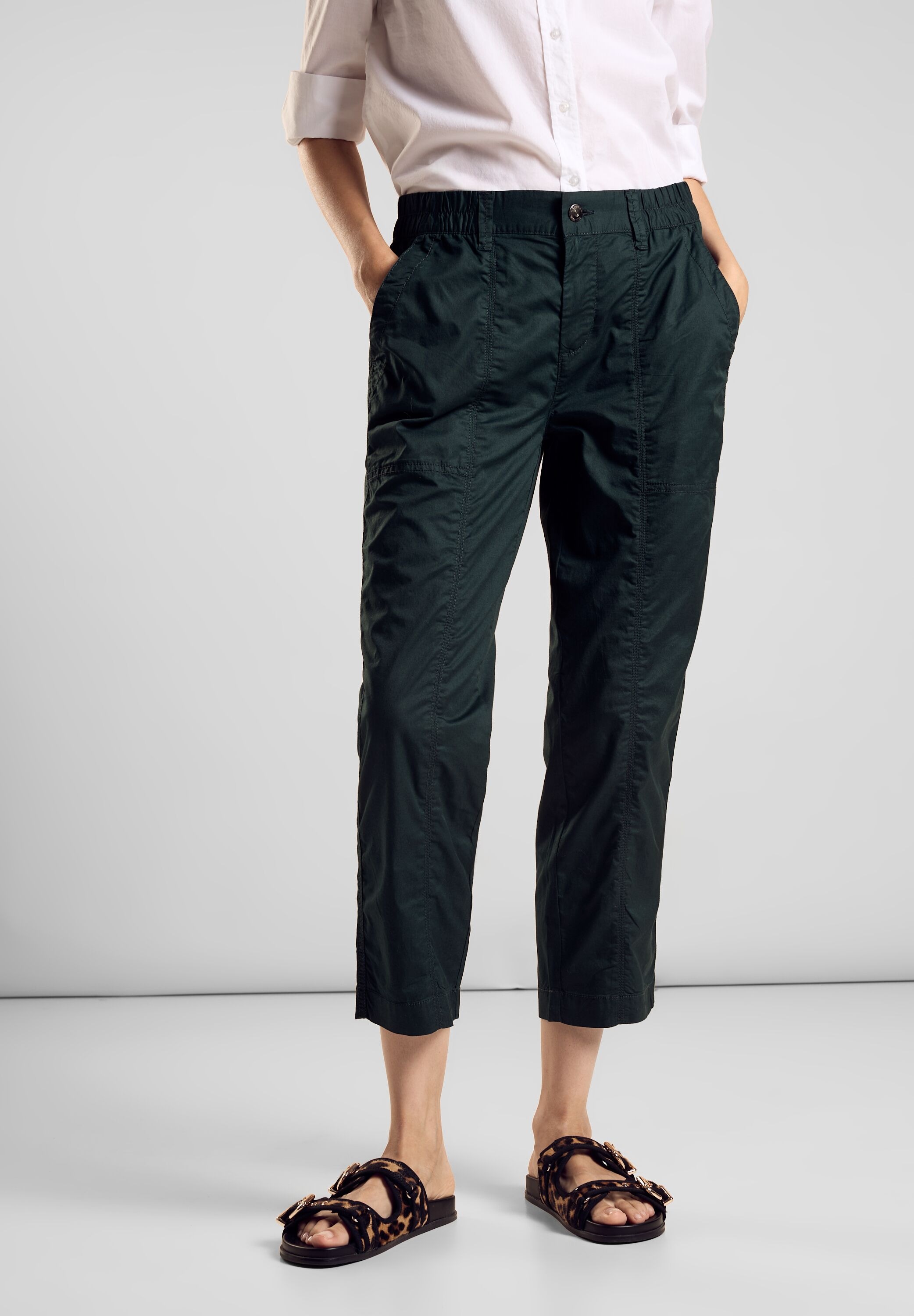 STREET ONE Stoffhose »Style Bonny«, in 3/4 Länge mit Stretch
