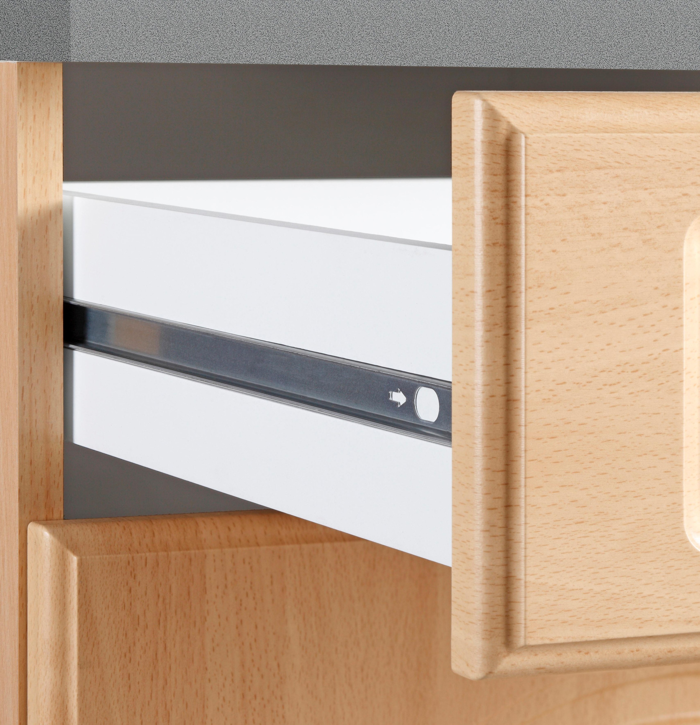 wiho Küchen Unterschrank »Linz«, 50 cm breit, mit 2 großen Auszügen, in Landhaus-Optik